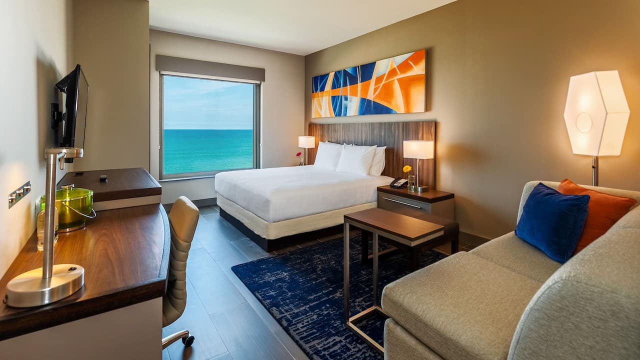 King Bed with sofa bed View