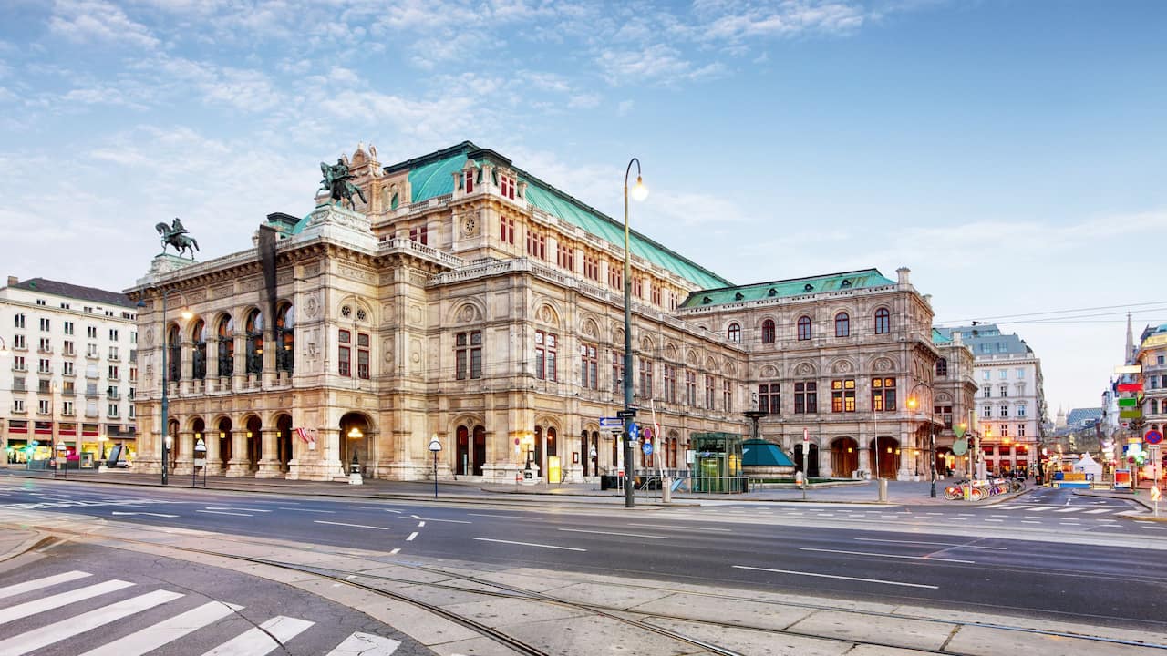 Blick auf die Wiener Staatsoper 
