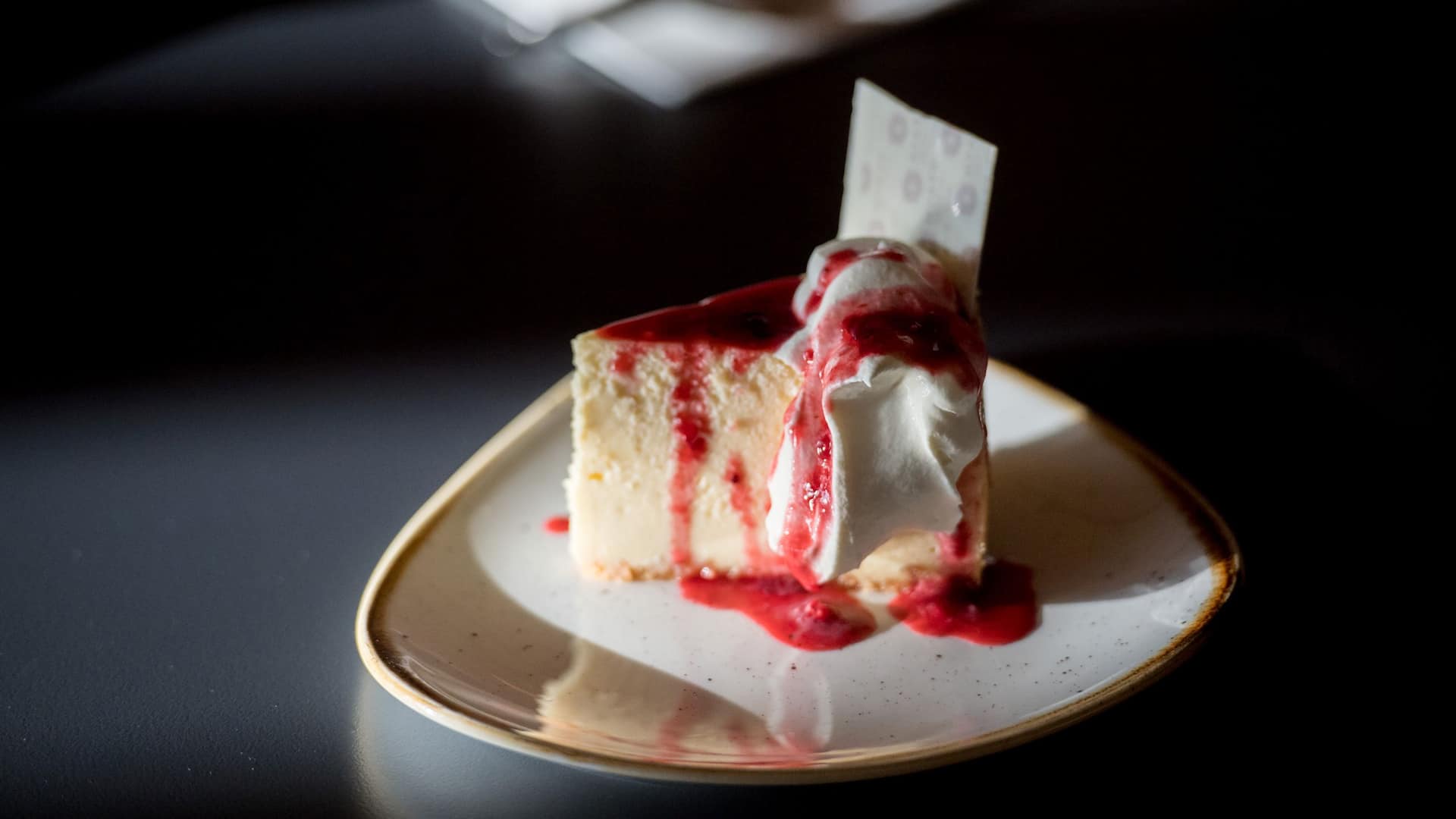 1 of 6 Hyatt Regency Sydney Cheesecake with Raspberry Coulis