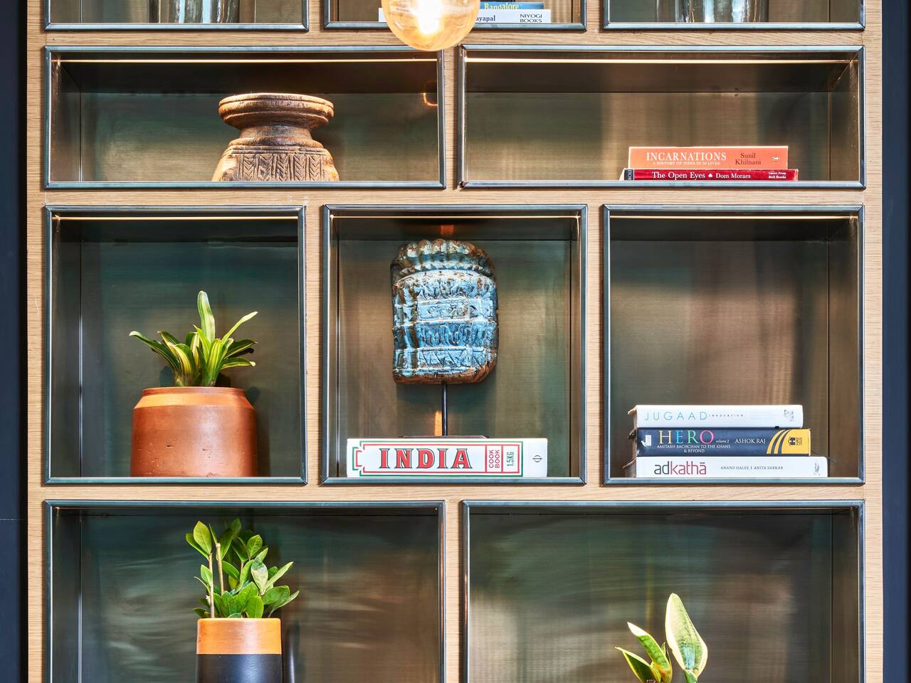 lobby shelf