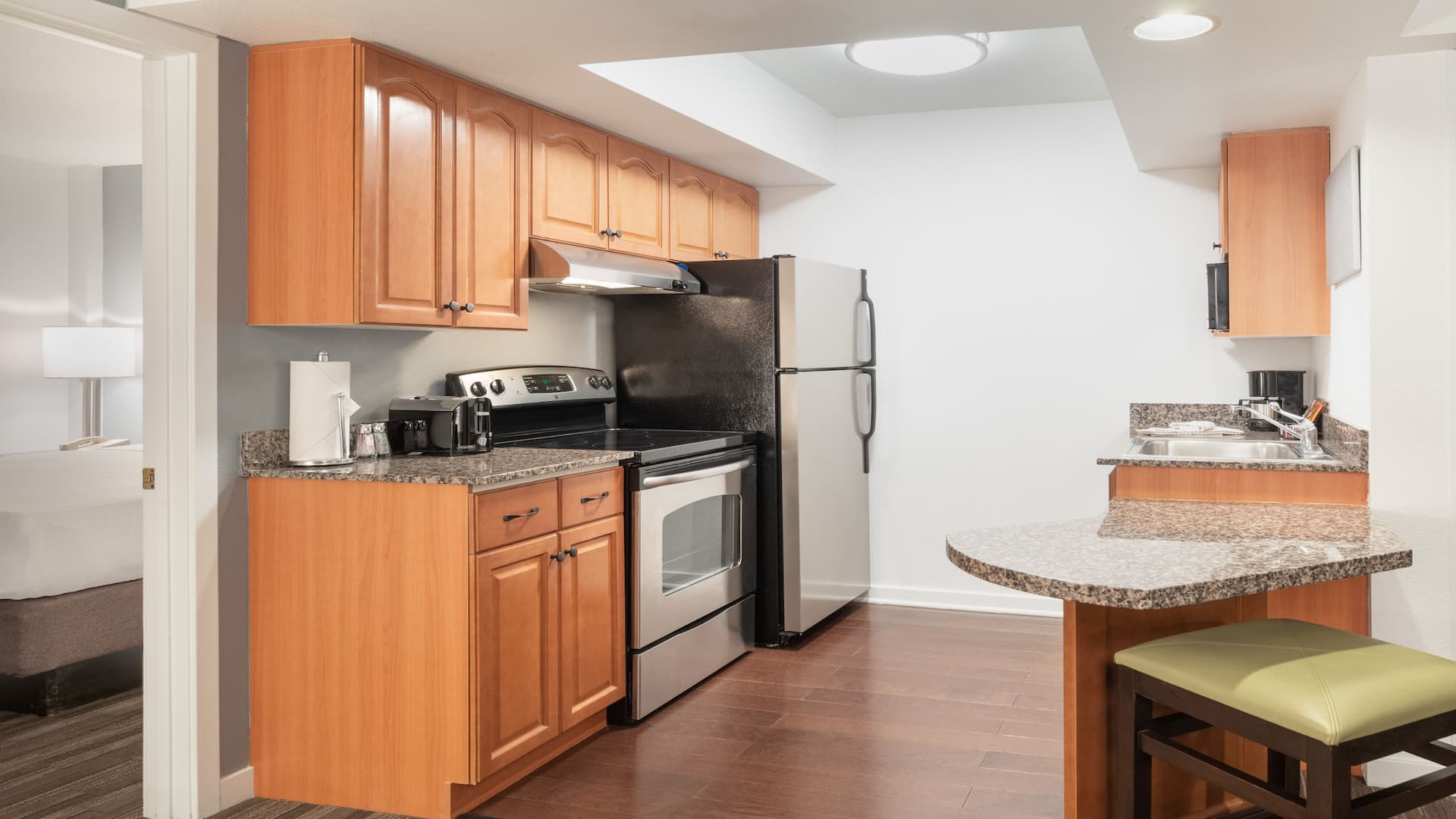 3/4 Hyatt House White Plains Two Bedroom Kitchen