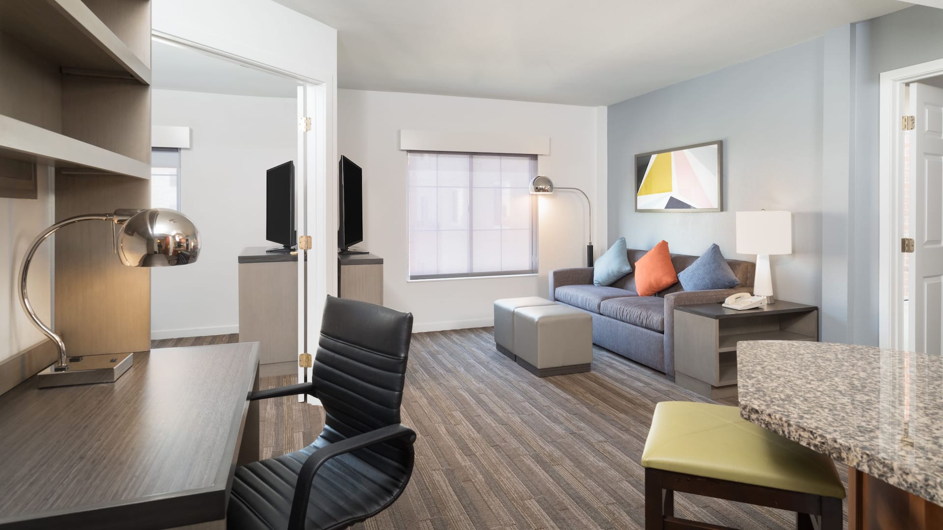 2/4 Hyatt House White Plains Two Bedroom Living Area