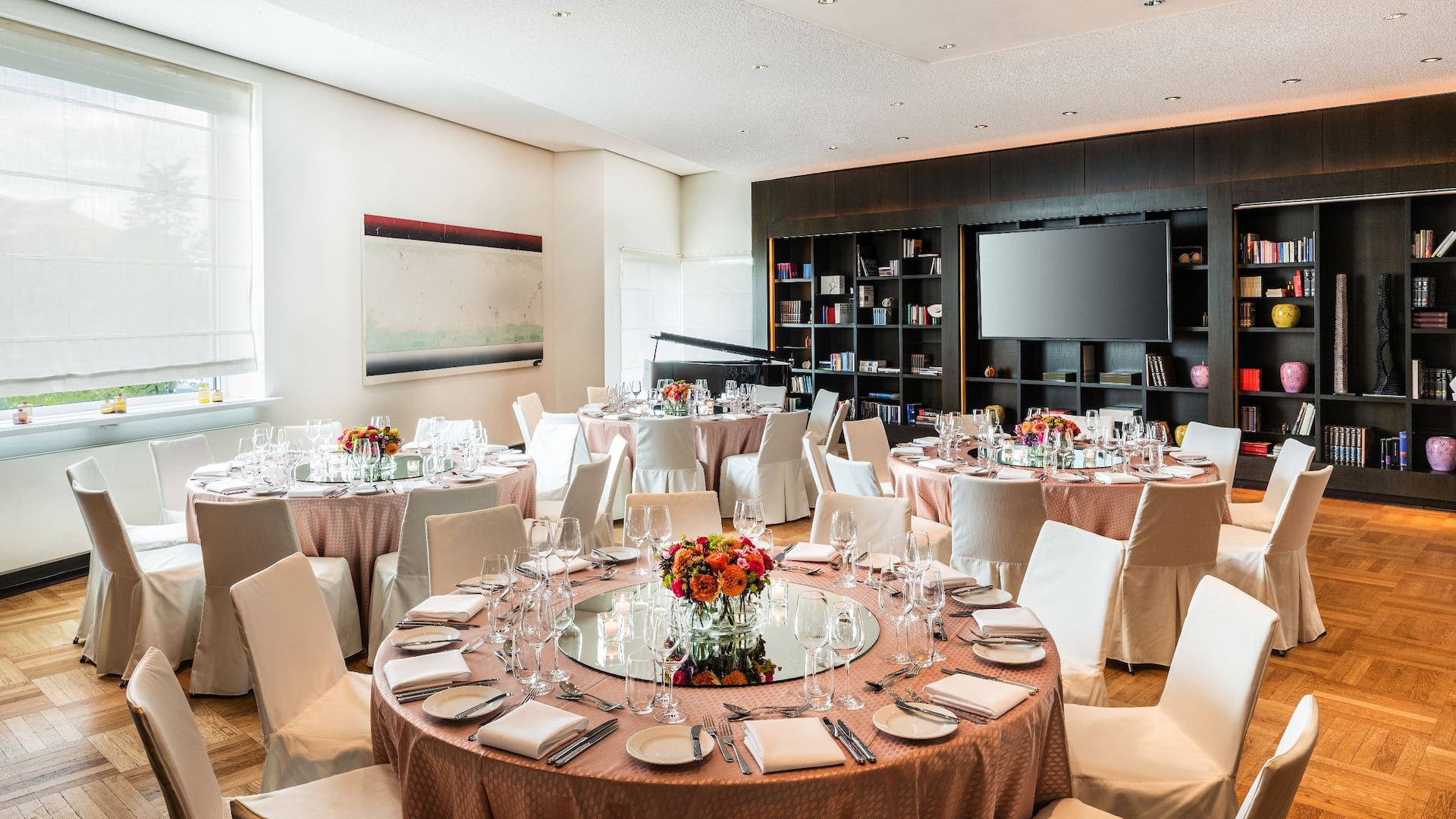 3 of 5 Wedding Set Up at Library at Grand Hyatt Berlin