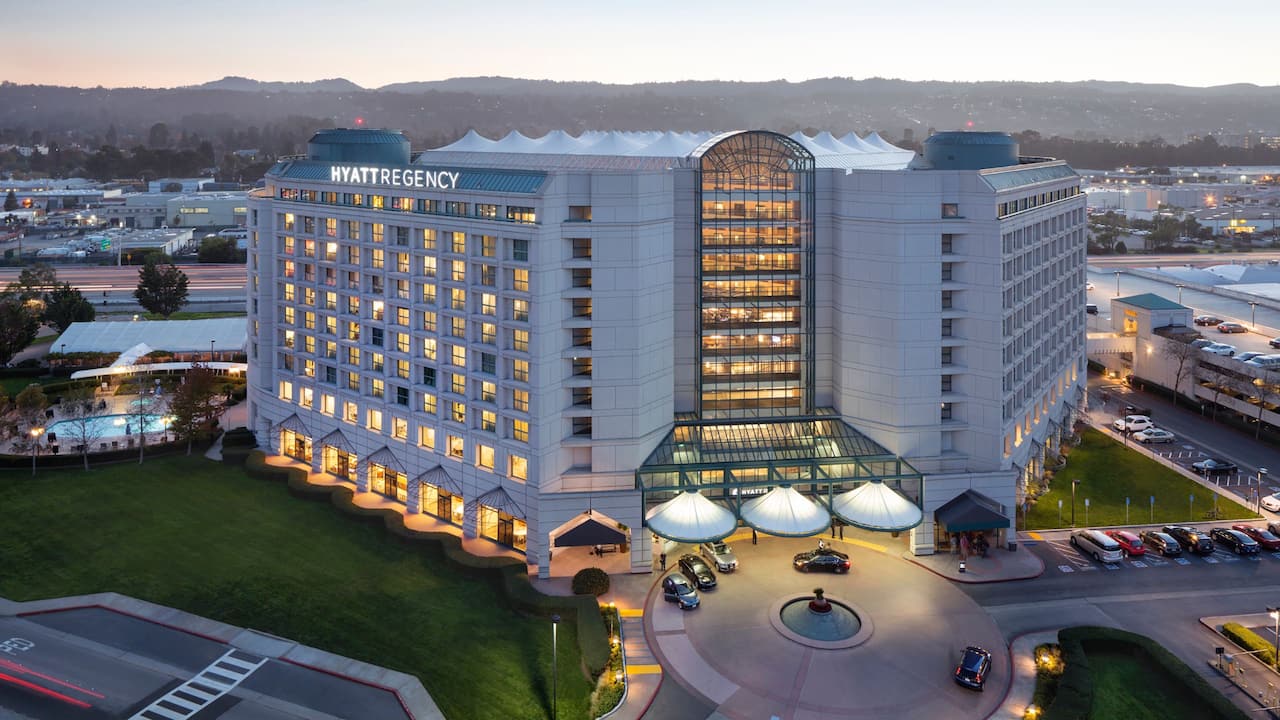 Aerial View of Hyatt Regency San Francisco Airport