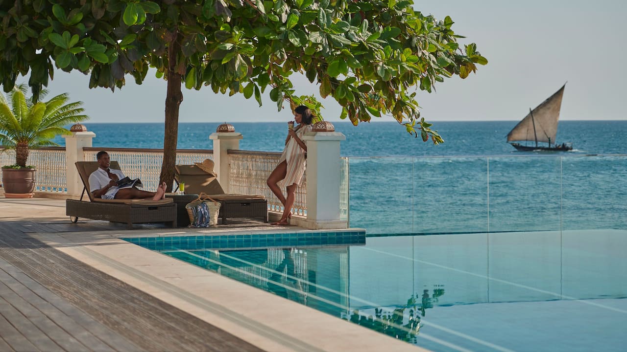 Piscina del Park Hyatt Zanzibar.