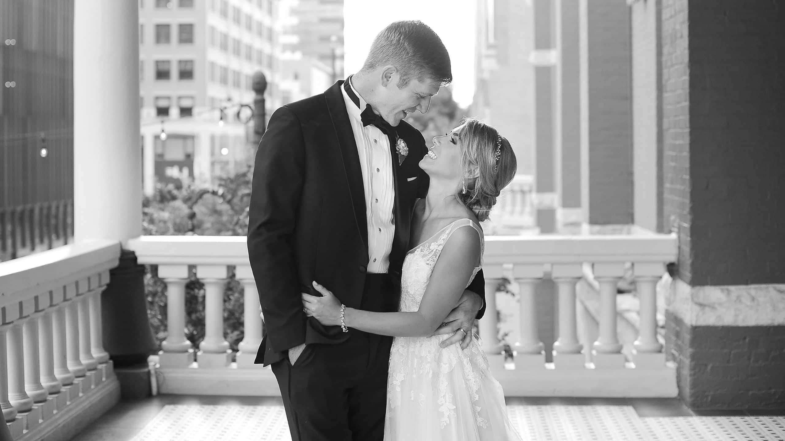 The Driskill Wedding Balcony Look