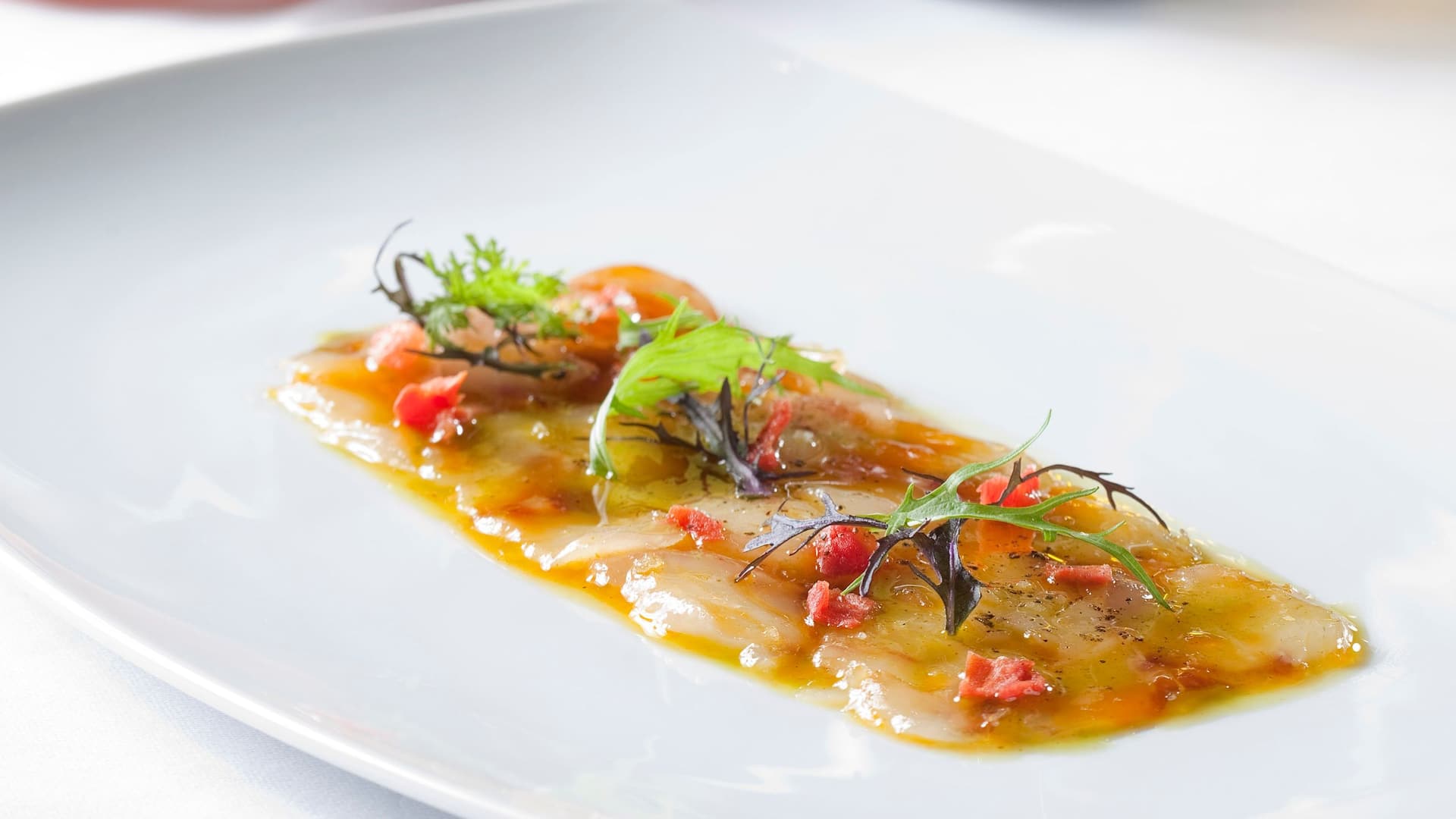 Hyatt Regency Thessaloniki Sea Bass Carpaccio