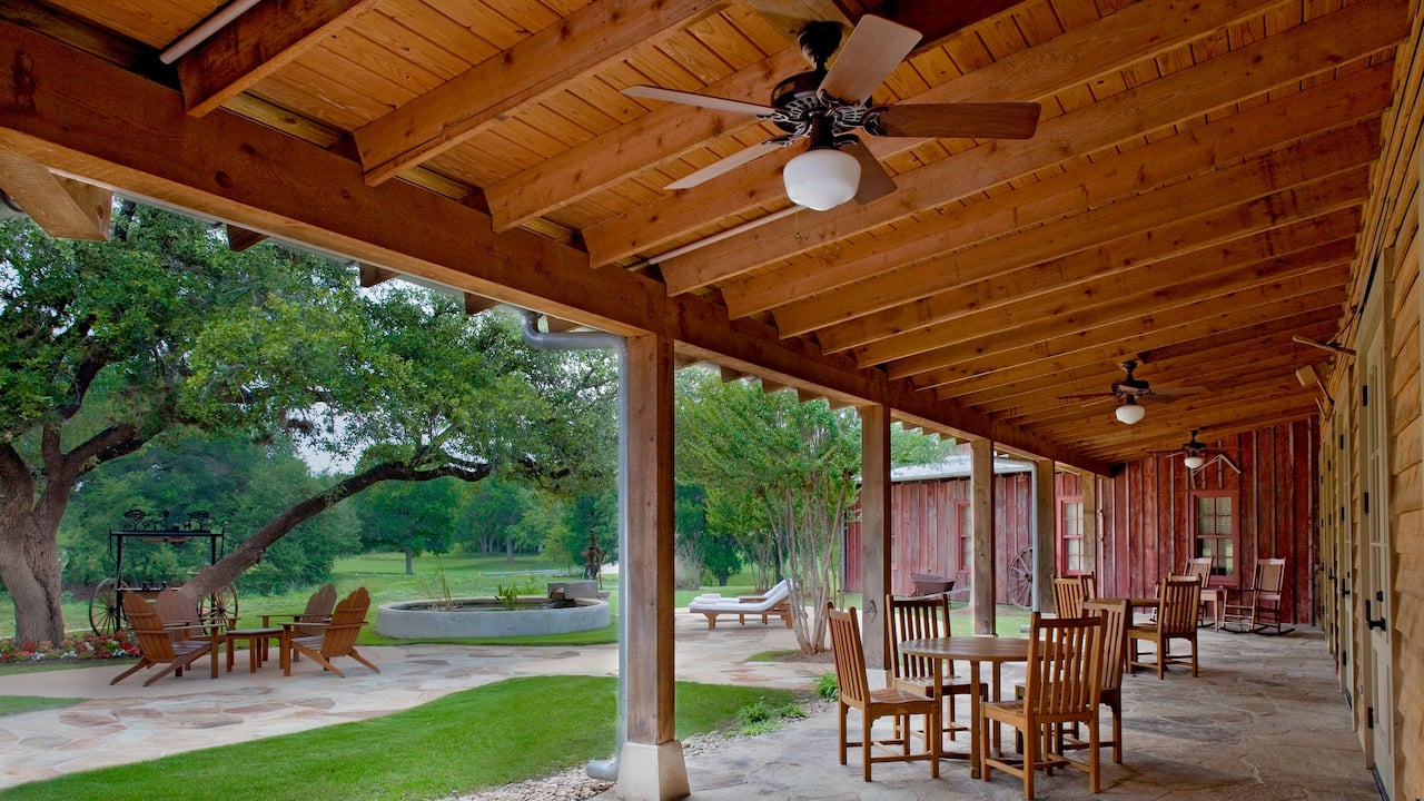 Windflower-The Hill Country Spa terrace with seating