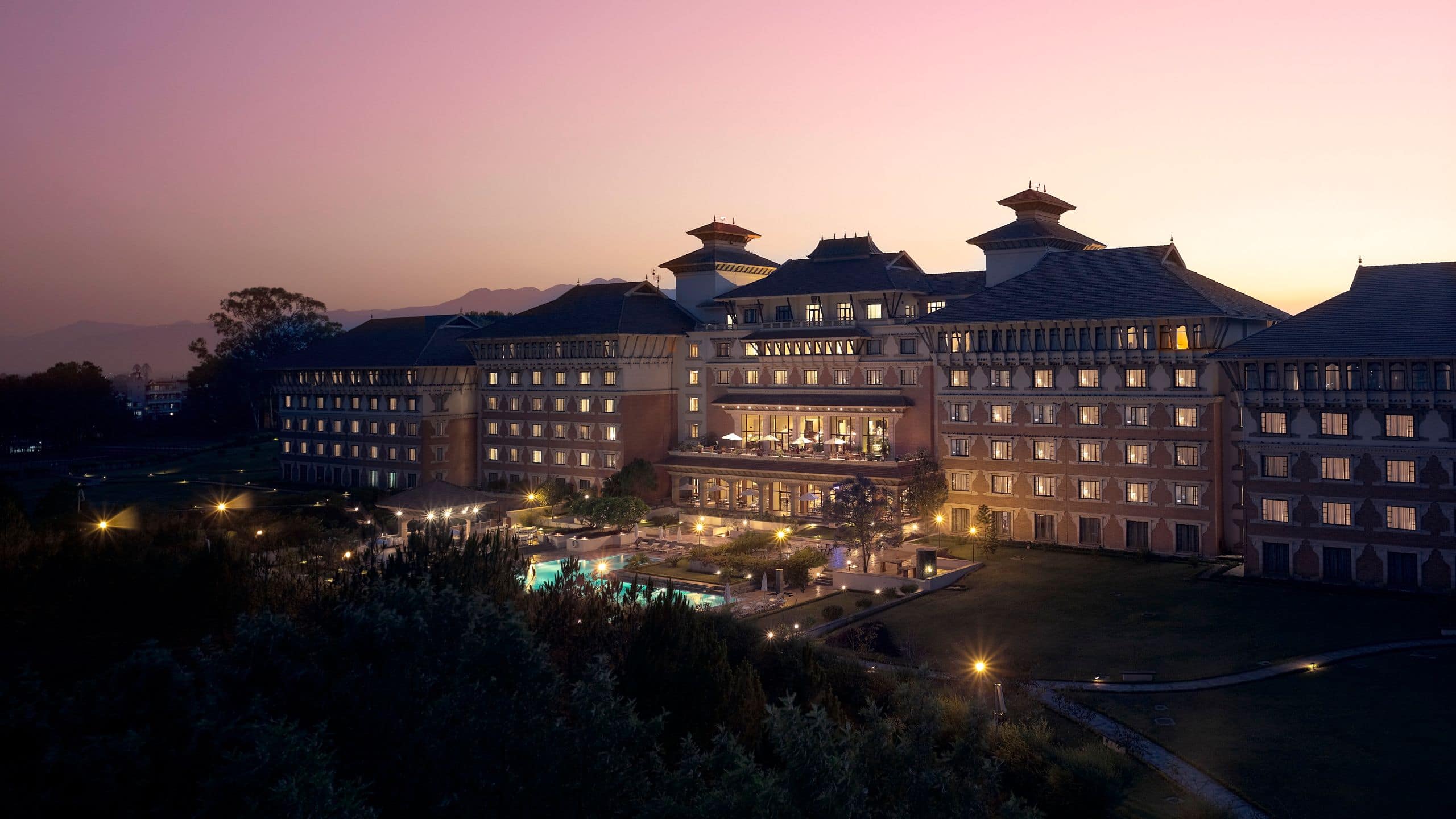 Hyatt Regency Kathmandu Exterior Night