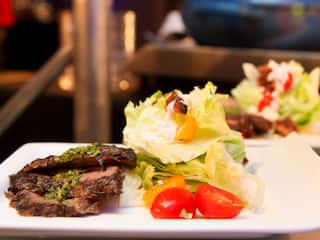 Hyatt Centric Chicago Magnificent Mile Steak and Salad Appetizers