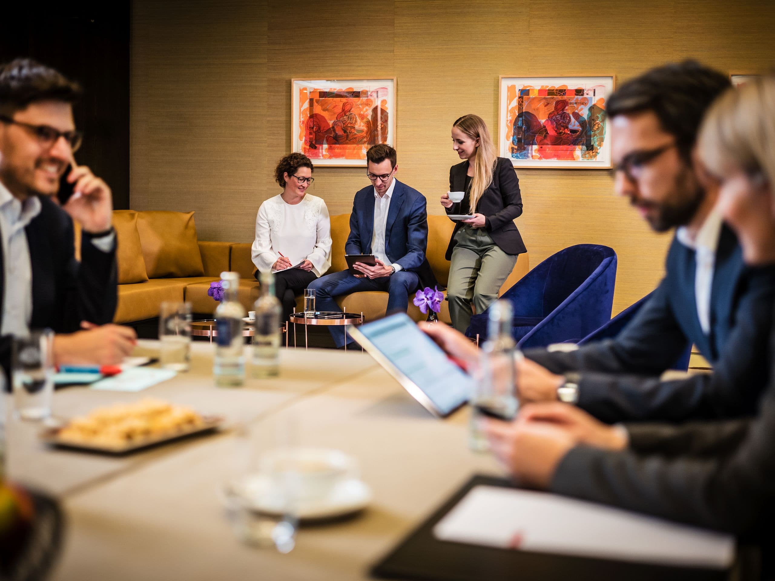 Grand Hyatt Berlin Meeting Piano Moneo Coffee Break
