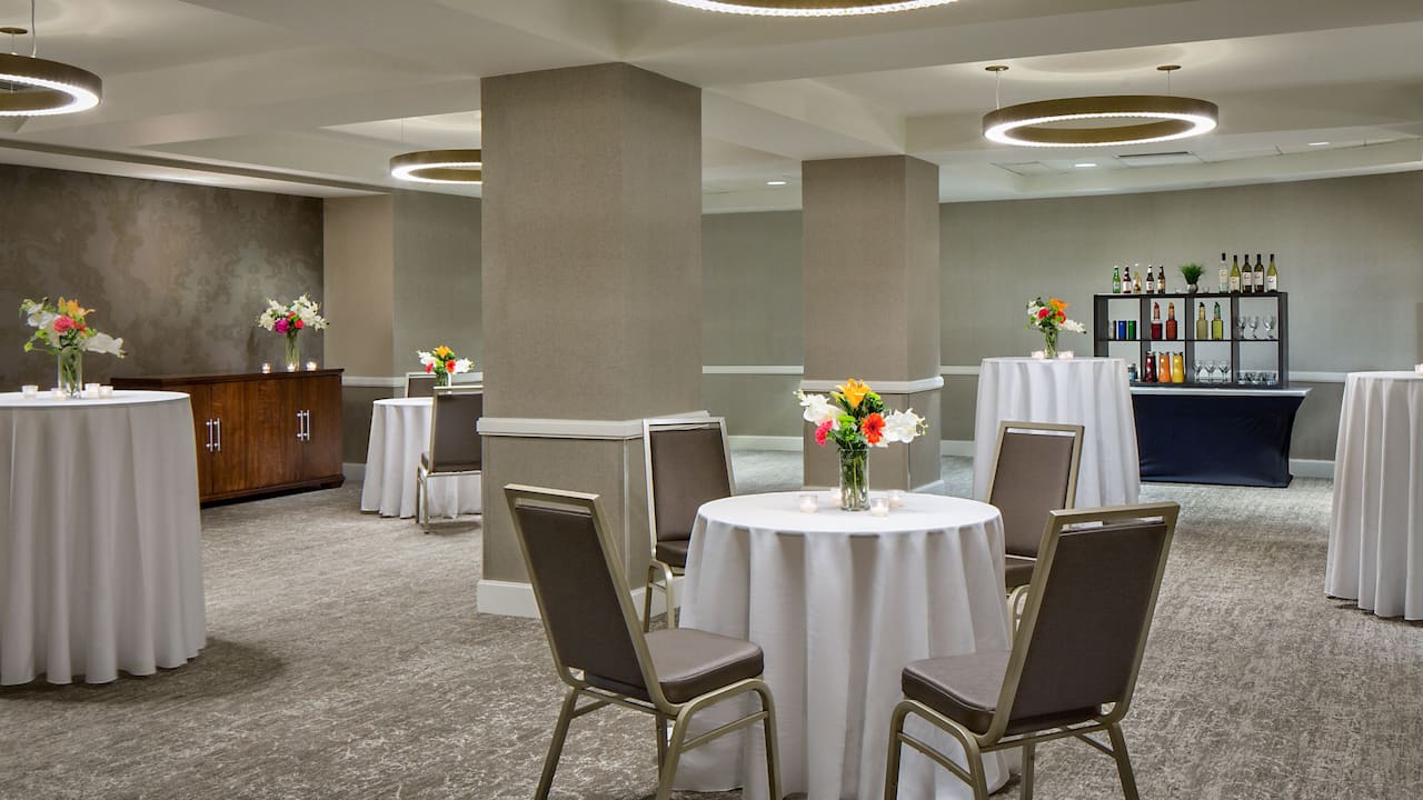 Meeting Level Foyer with reception setup 