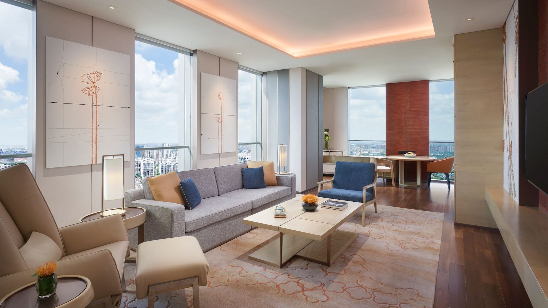 第 1，共 1 Hyatt Regency Shanghai Jiading Suite King Living Room