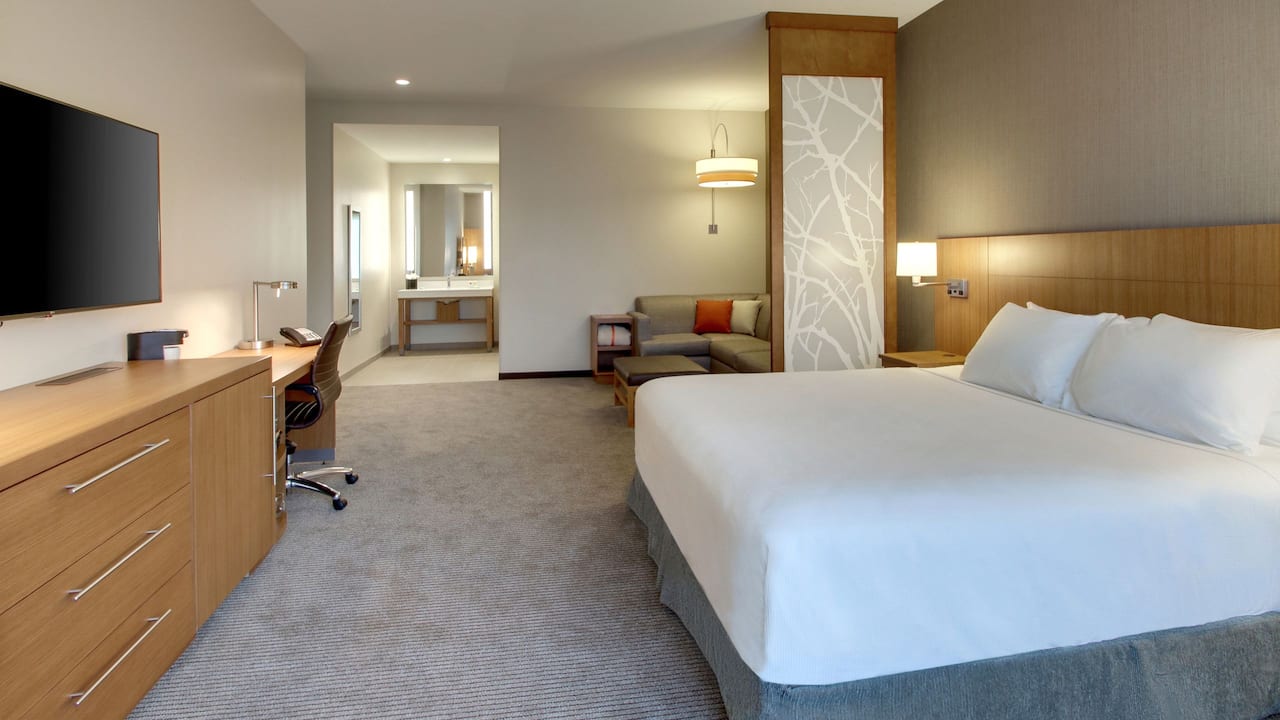 Accessible King Bed hotel room in downtown Milwaukee