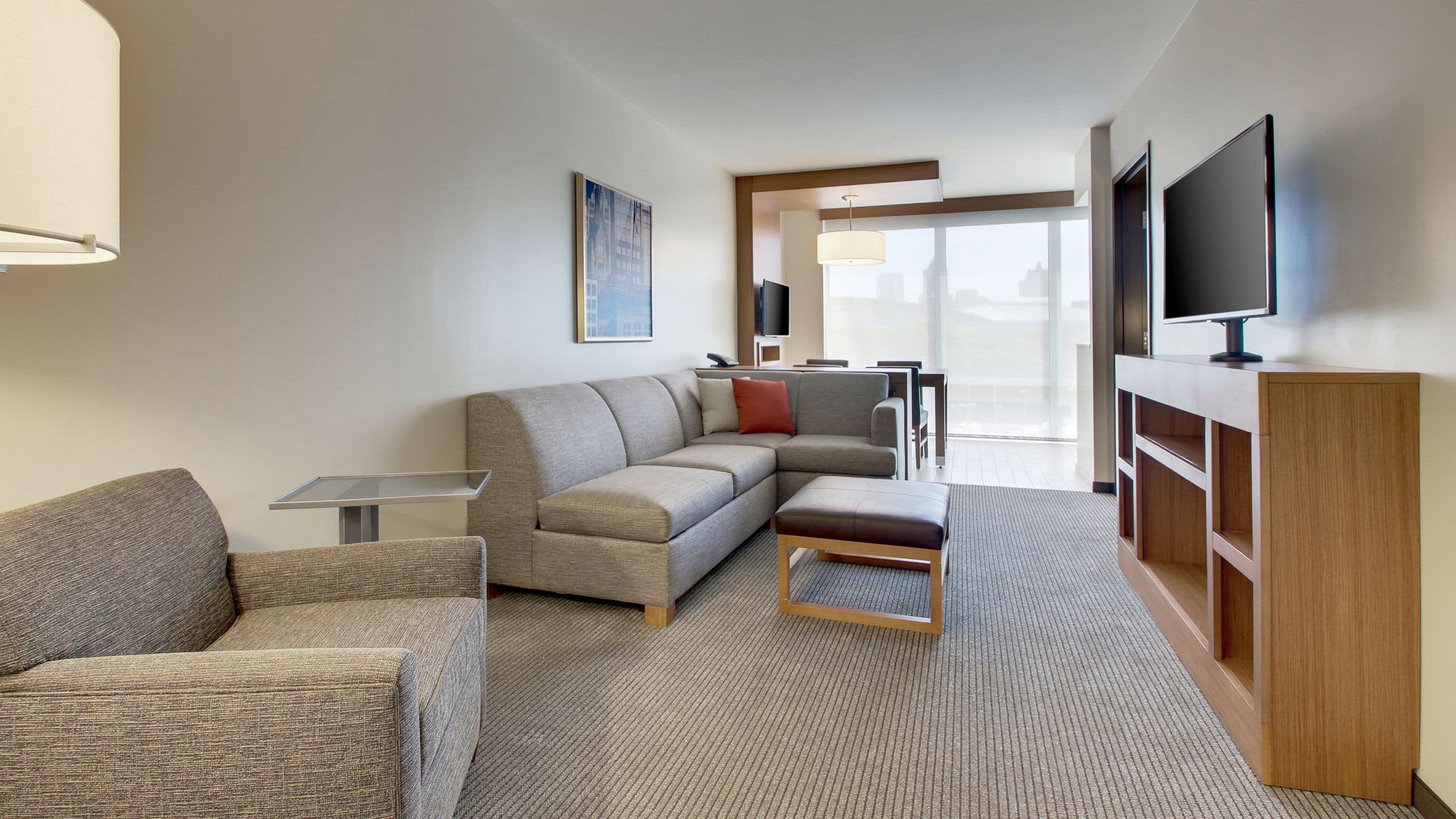 Hyatt Place Milwaukee Downtown Accessible King Bedroom Suite Living Room