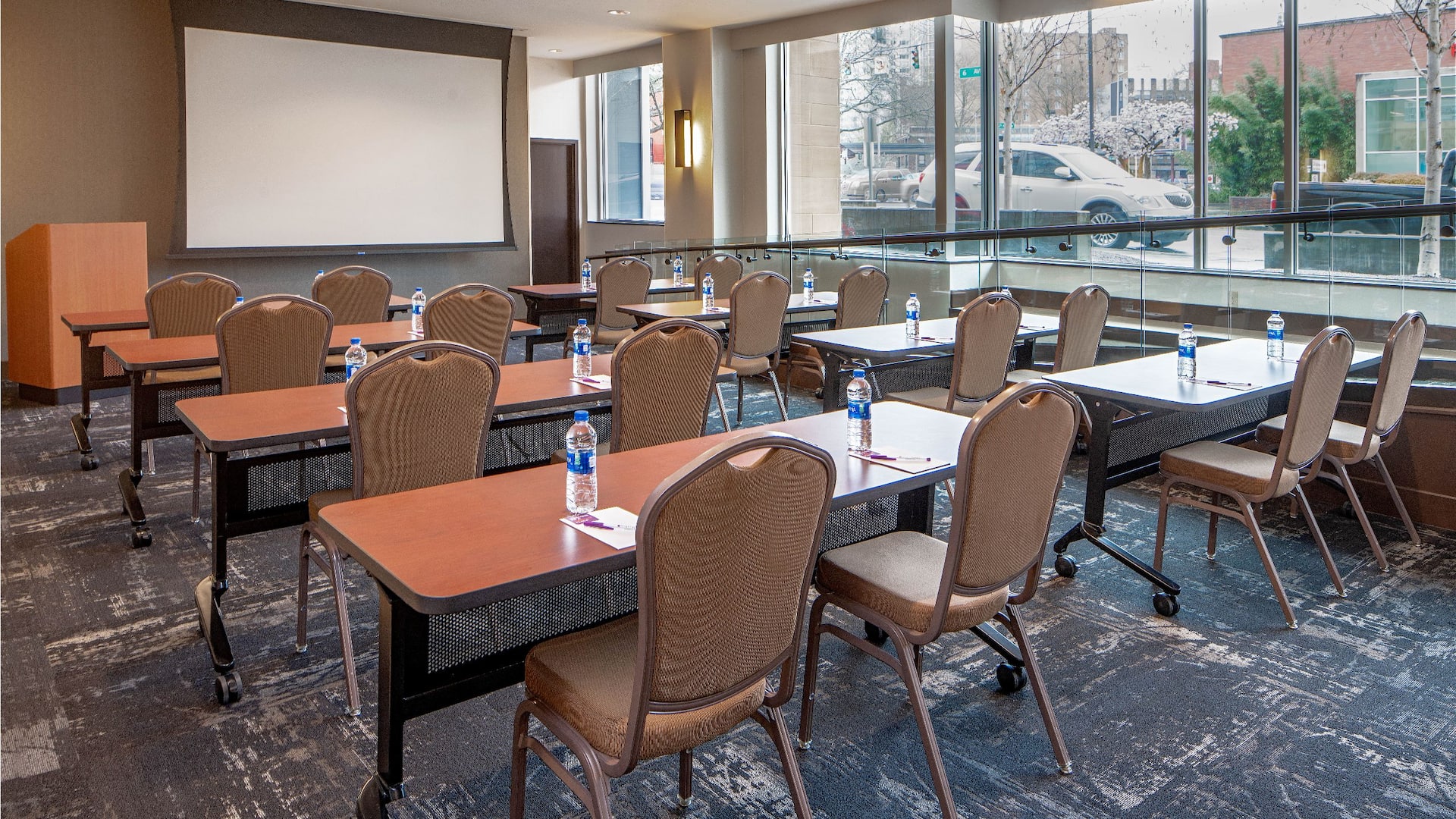 Hyatt Place Meeting Table Set-up Seattle Downtown hotel