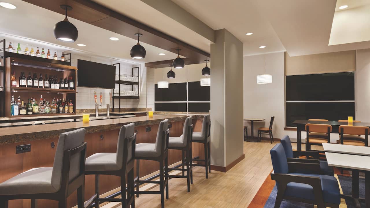 Unwind at H BAR and enjoy sharable apps and craft cocktails.