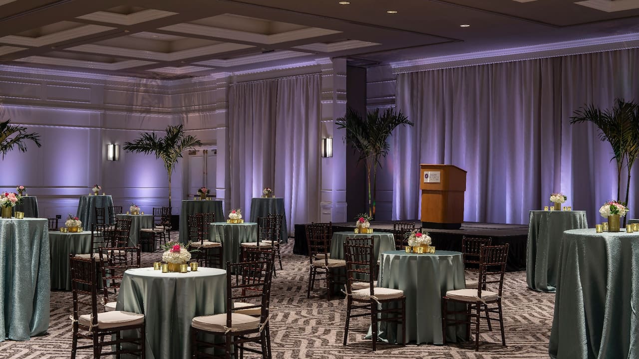 The Regency Ballroom reception setup 