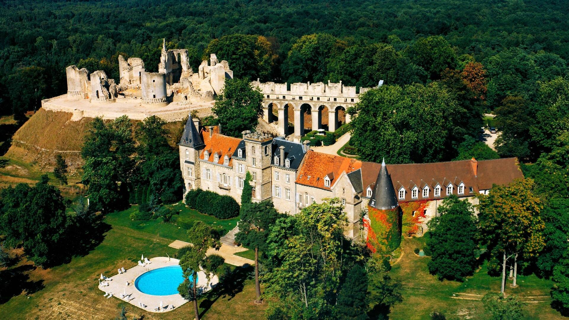 Aerial exterior view