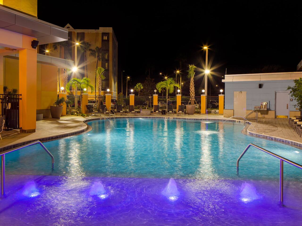 Swimming Pool at Night