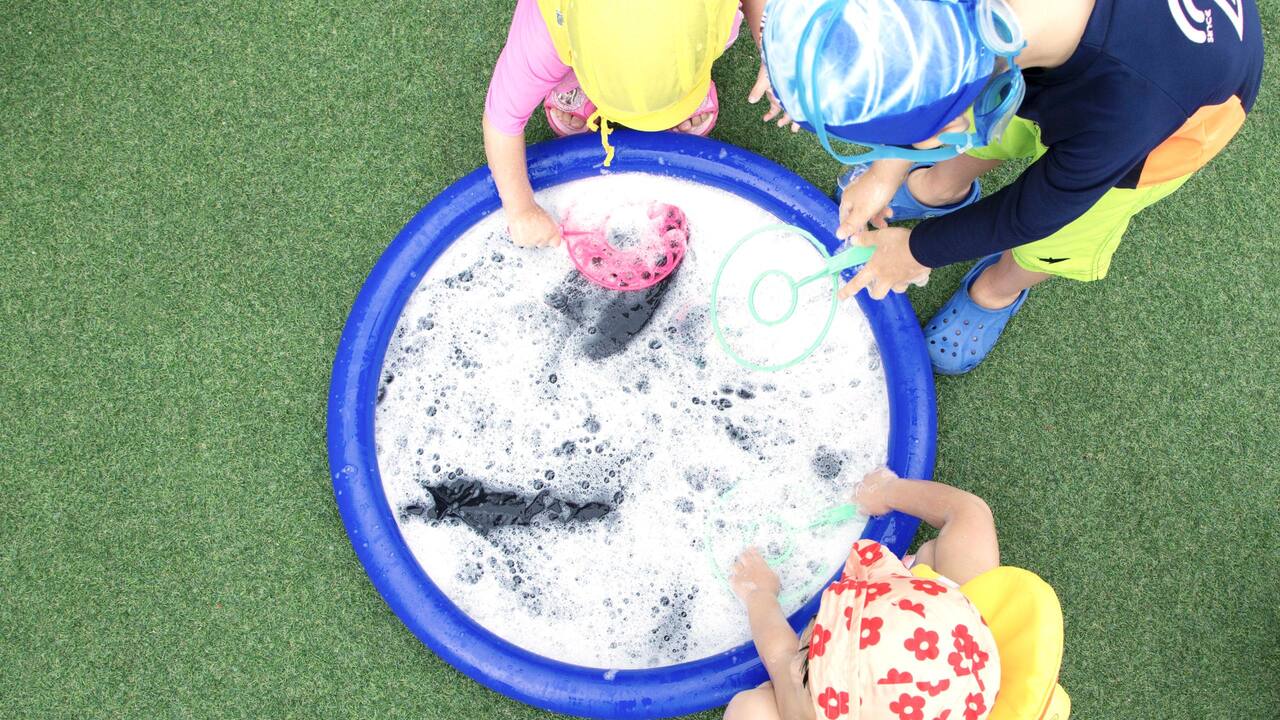 Bubble in the garden
