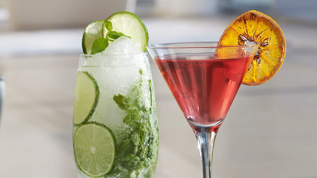 West Lime and Red Cocktail