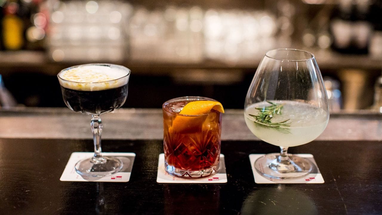 Rooftop Clicent Event Three Cocktails