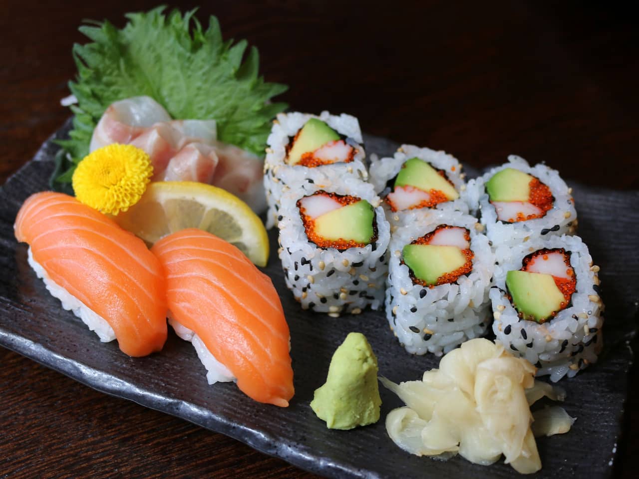 Sushi at Miyako Japanese Restaurant in London