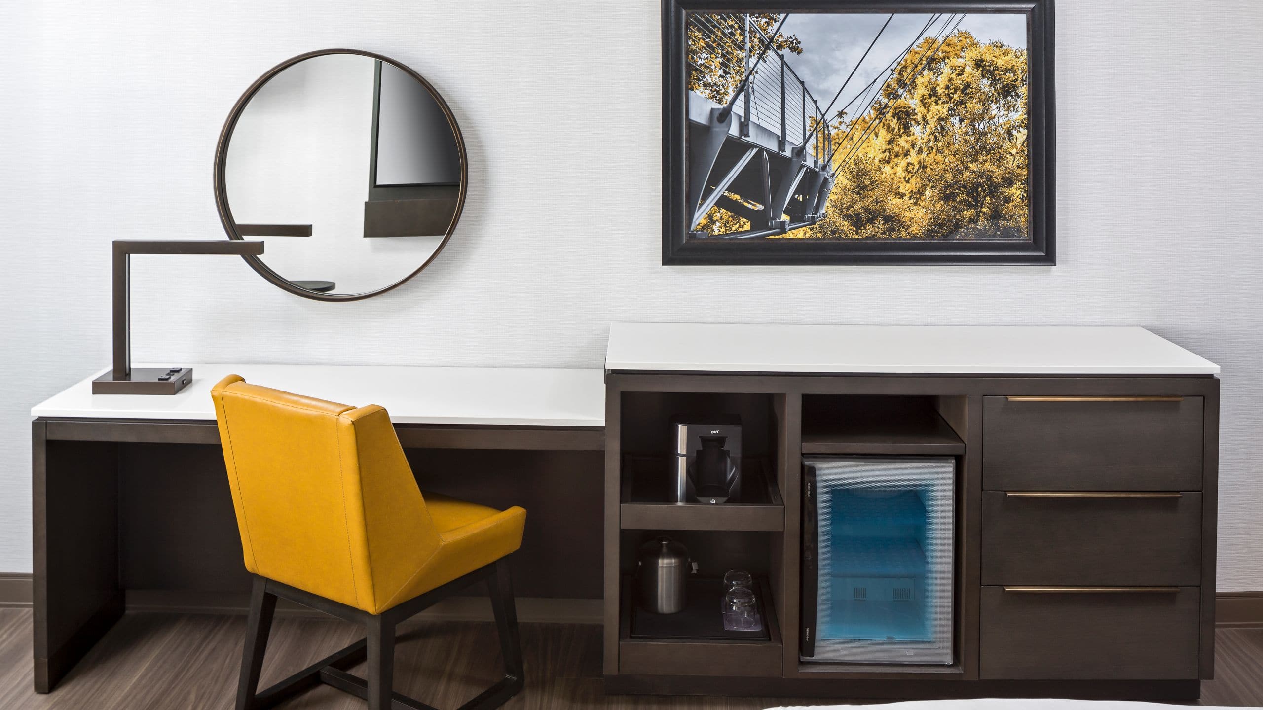 Hyatt Regency Greenville Work Desk and Storage