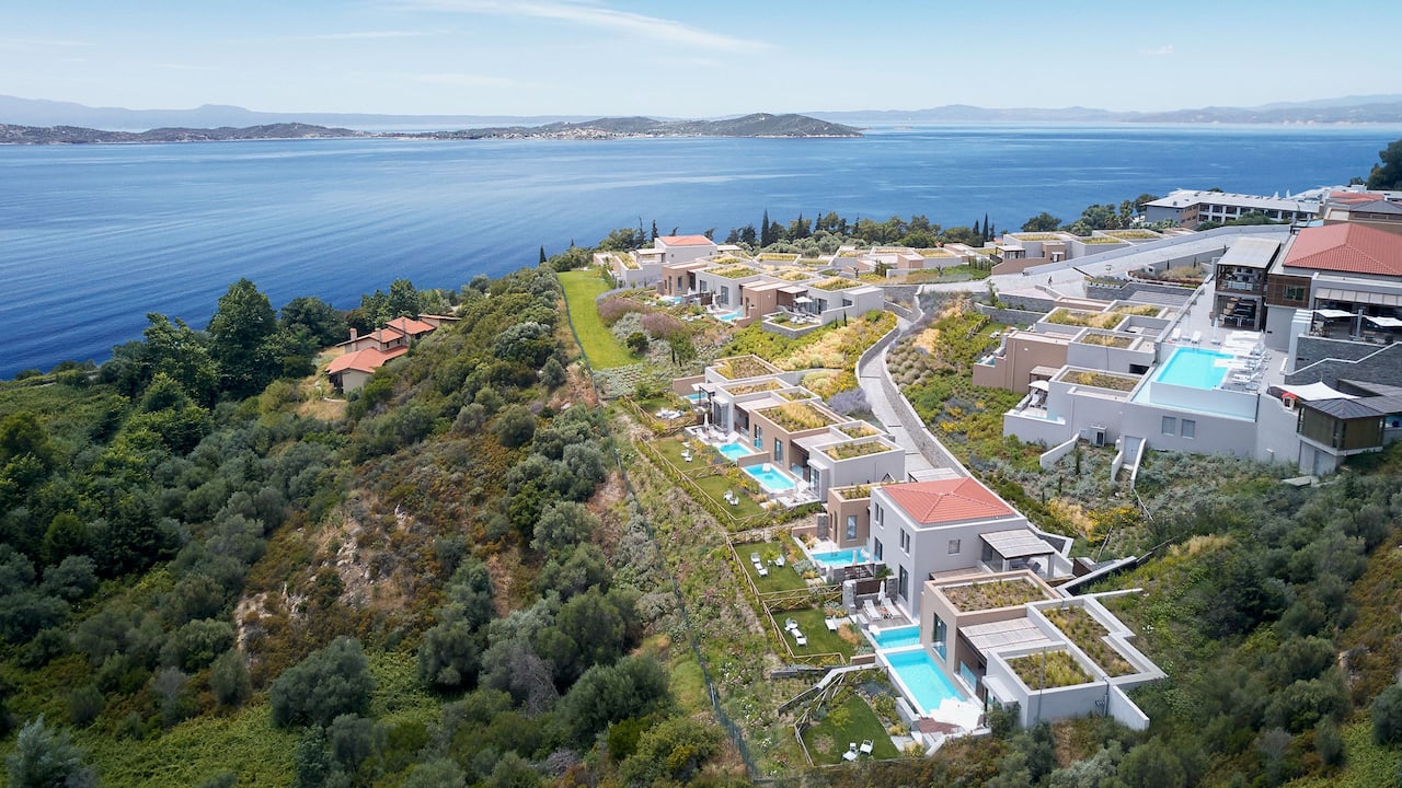 Aerial view of Eagles Villas