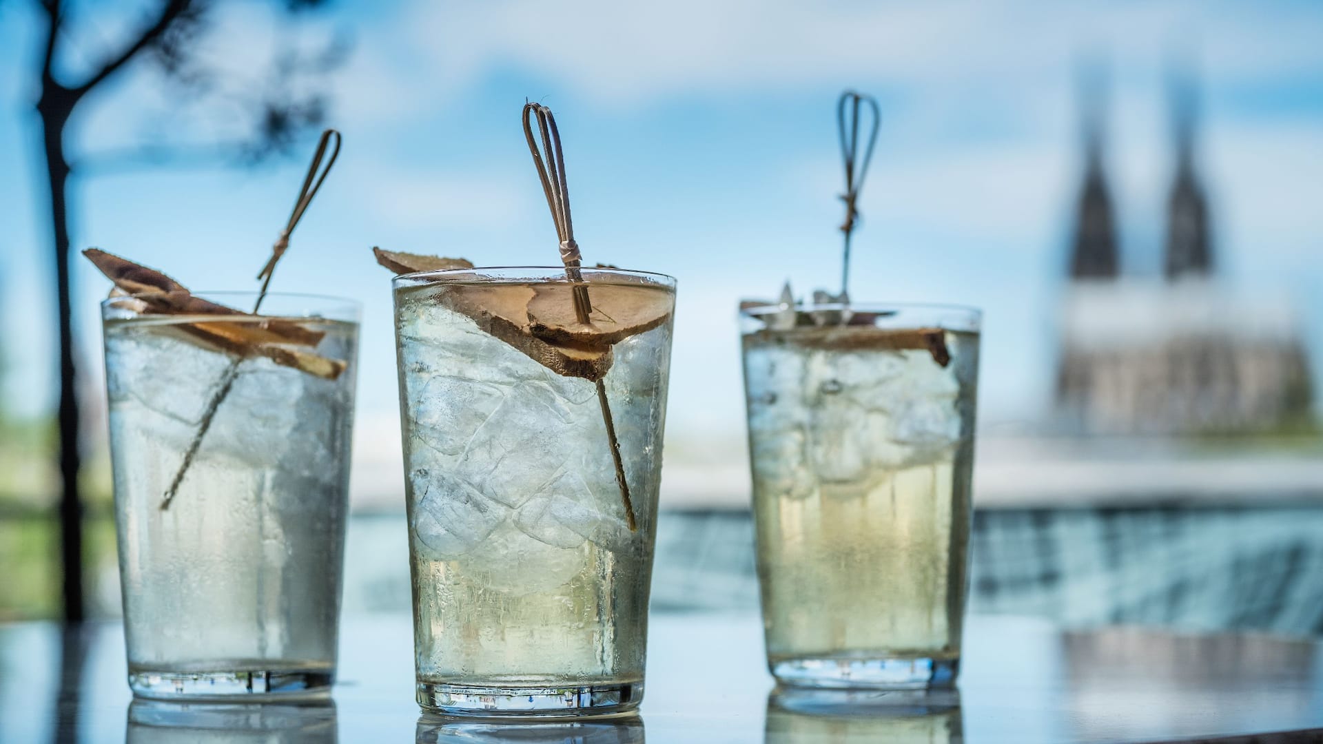 Ginger ice tea at Grissini Restaurant of Hyatt Regency Cologne