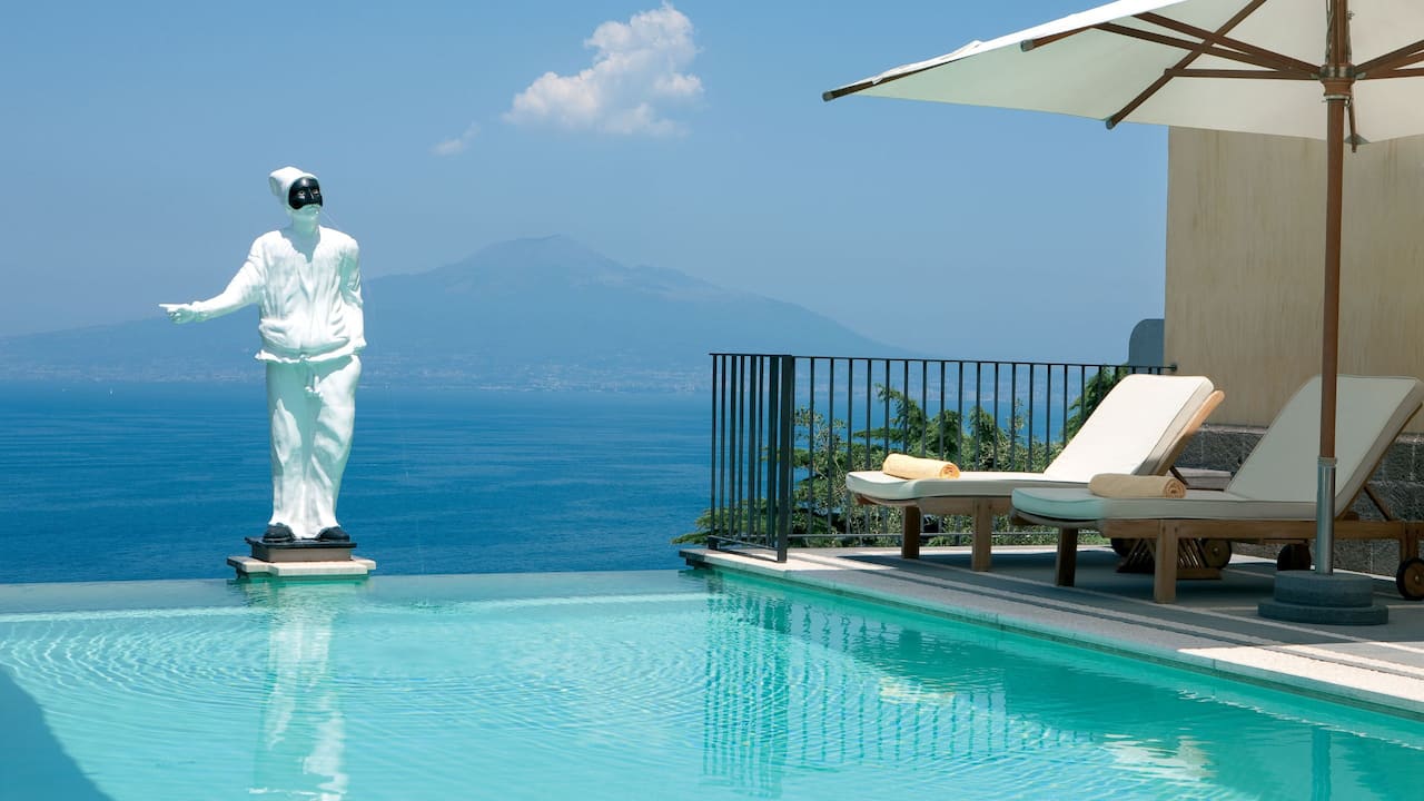 Grand Hotel Angiolieri Swimming Pool With Sea View