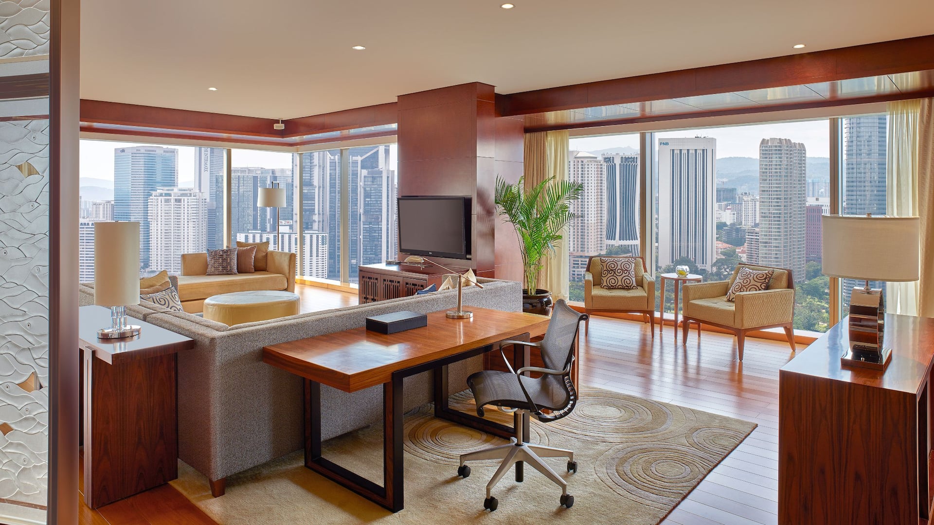 Grand Executive Suite living area at Grand Hyatt Kuala Lumpur, Malaysia