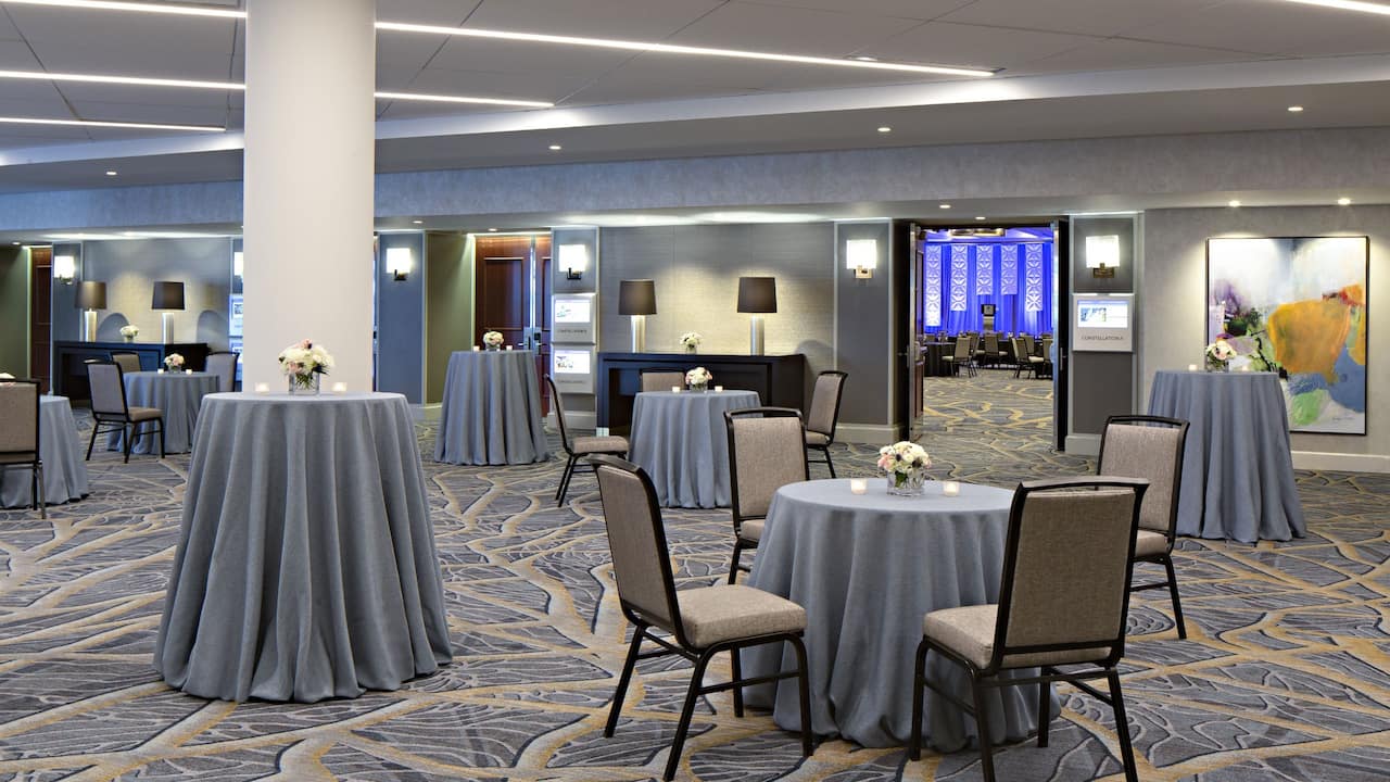 Constellation Foyer reception setup area