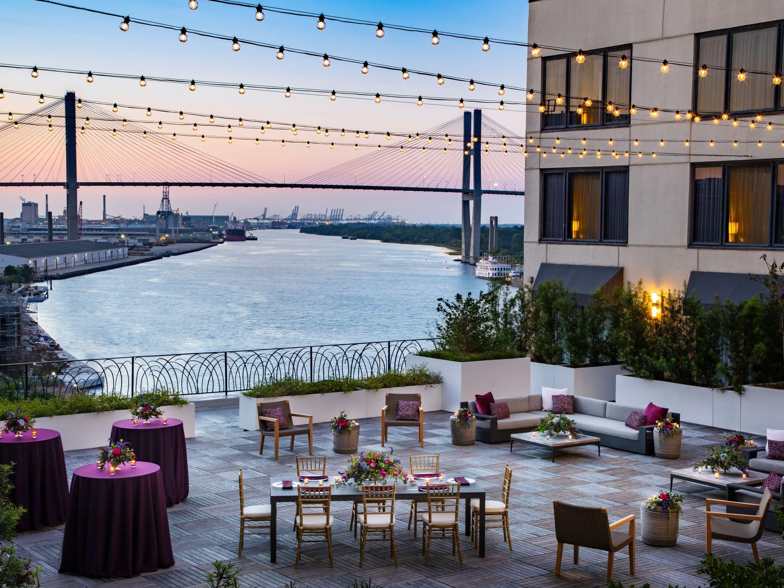 Hyatt Regency Savannah Outdoor Terrace Reception