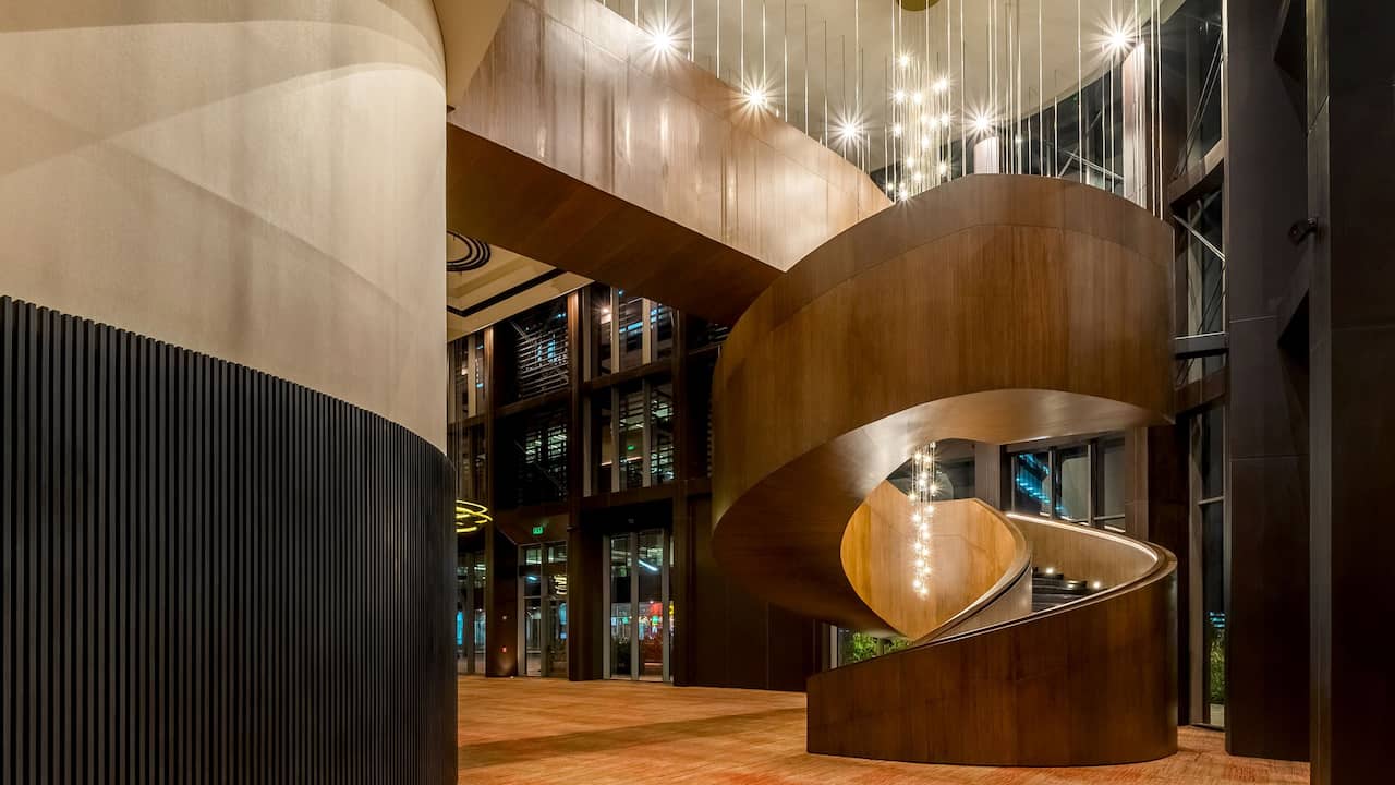 Grand Hyatt Bogota Spiral Staircase