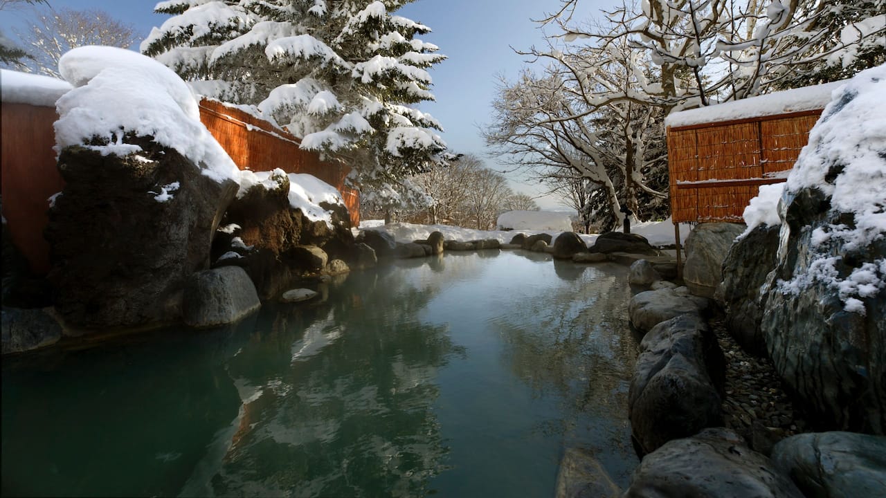 Dipping into the onsen