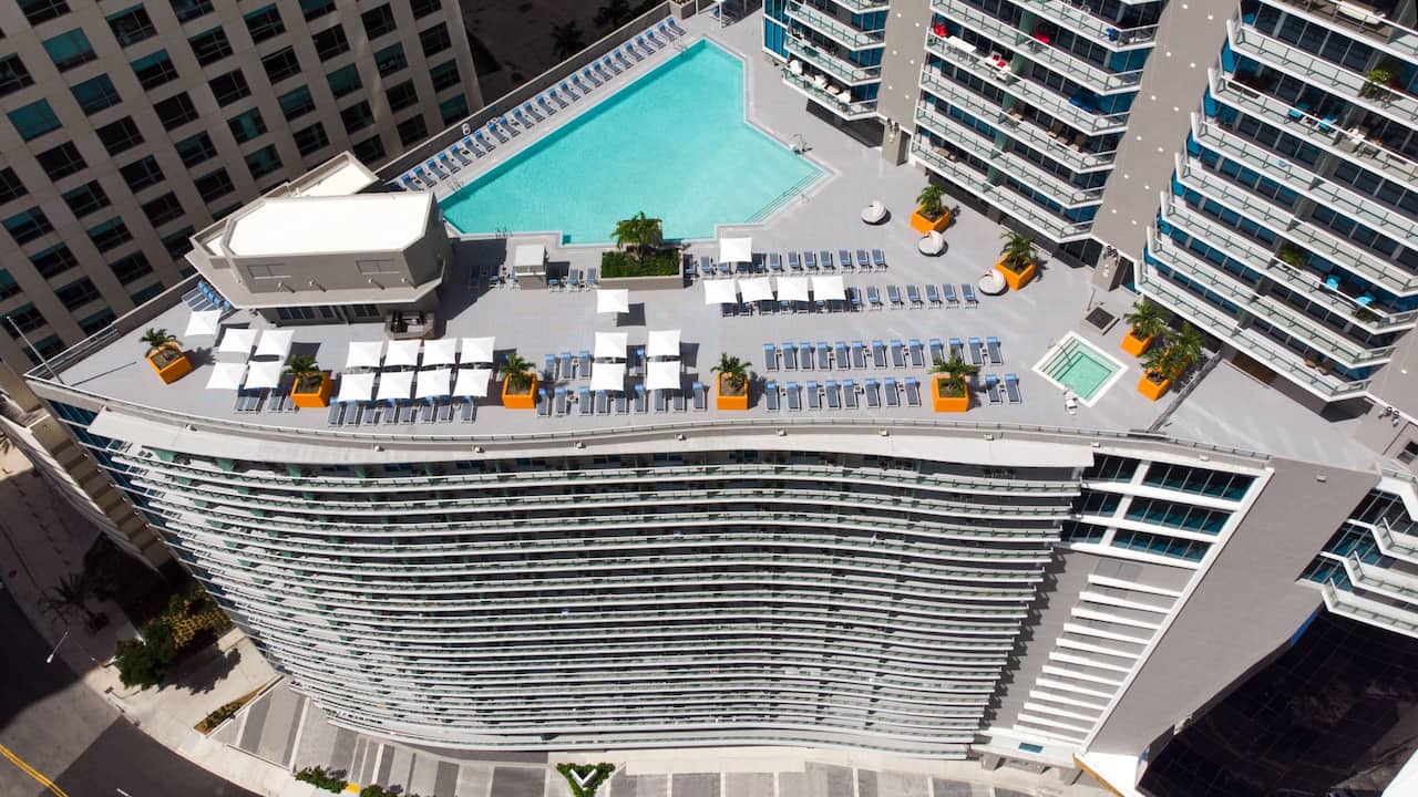 Hyatt Centric Brickell Miami Rooftop Pool 