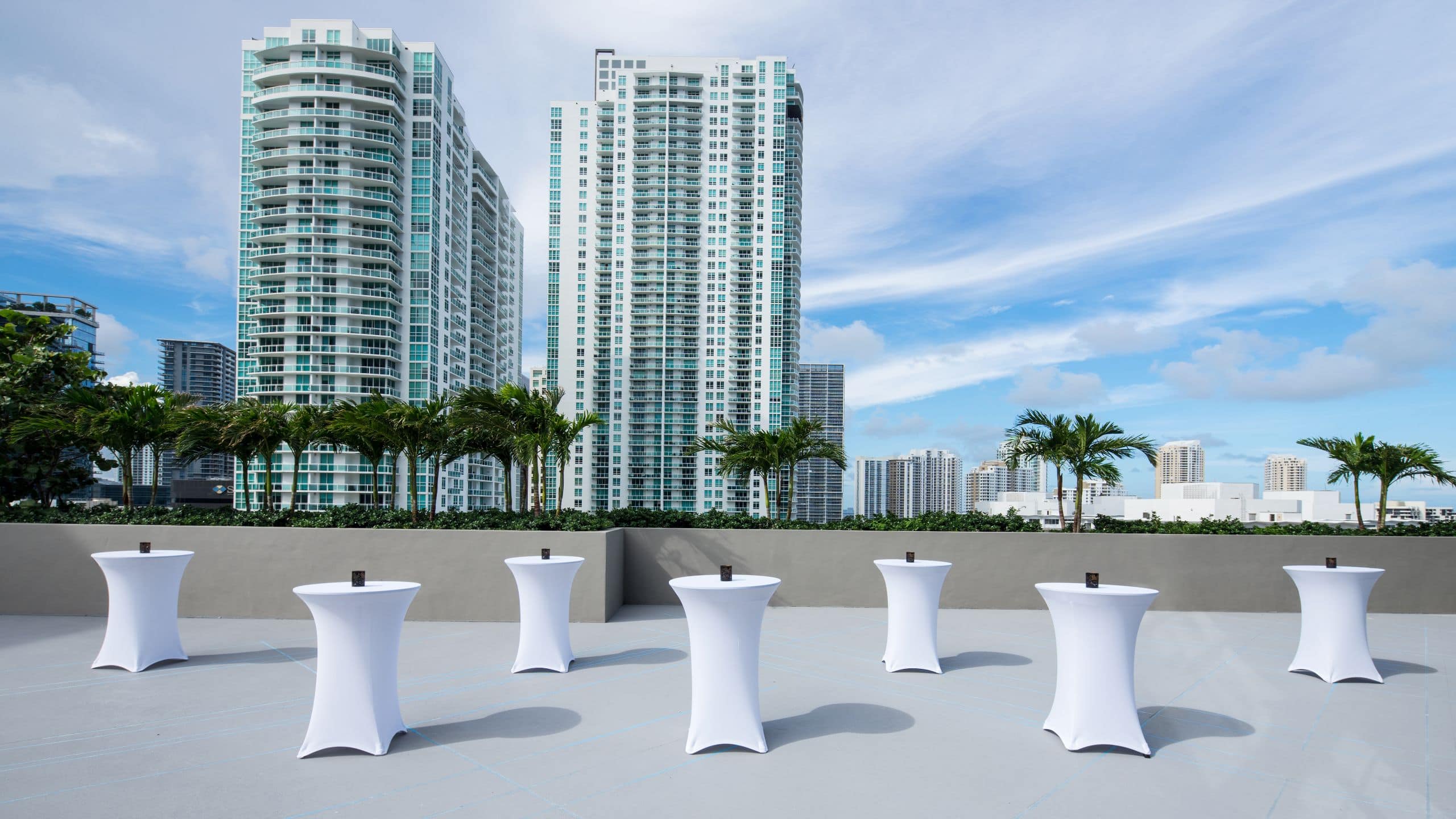 Hyatt Centric Brickell Miami Rooftop Terrace Reception