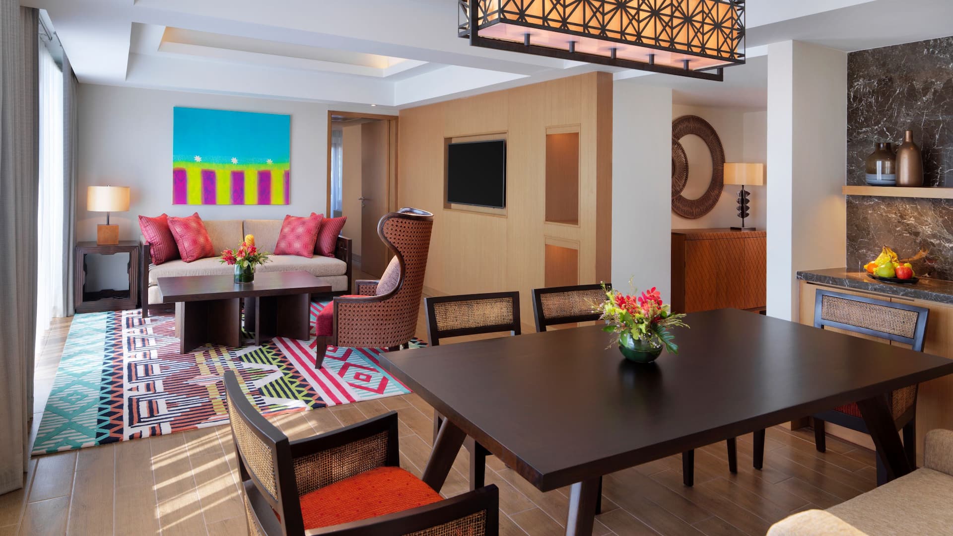 Hyatt Regency Kuantan Resort Suite King Living and Dining Areas