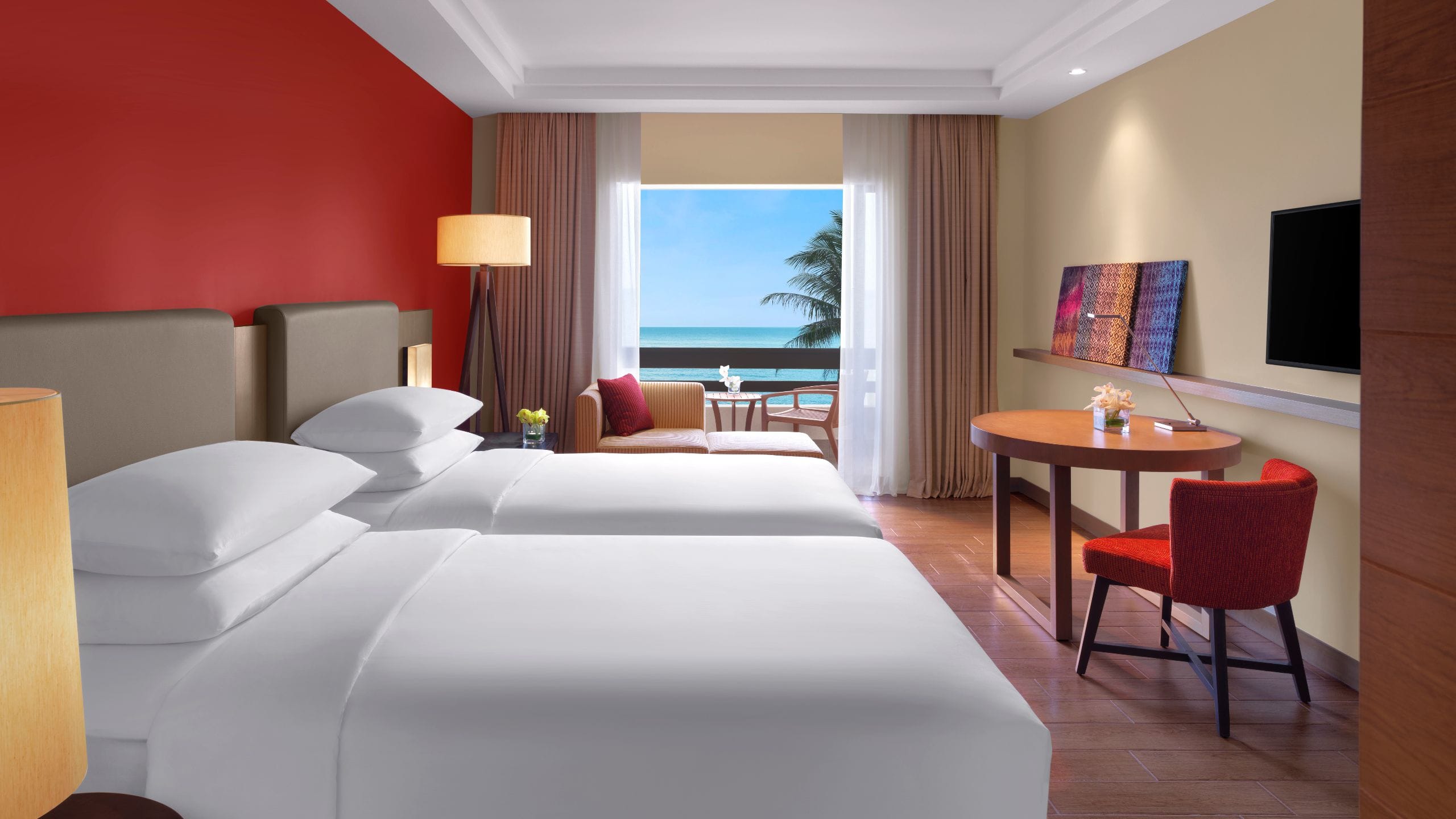 Hyatt Regency Kuantan Resort Twin Beds Ocean View Guestroom
