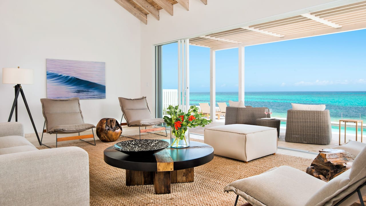 Sailrock Resort Beachfront Villa Living Room