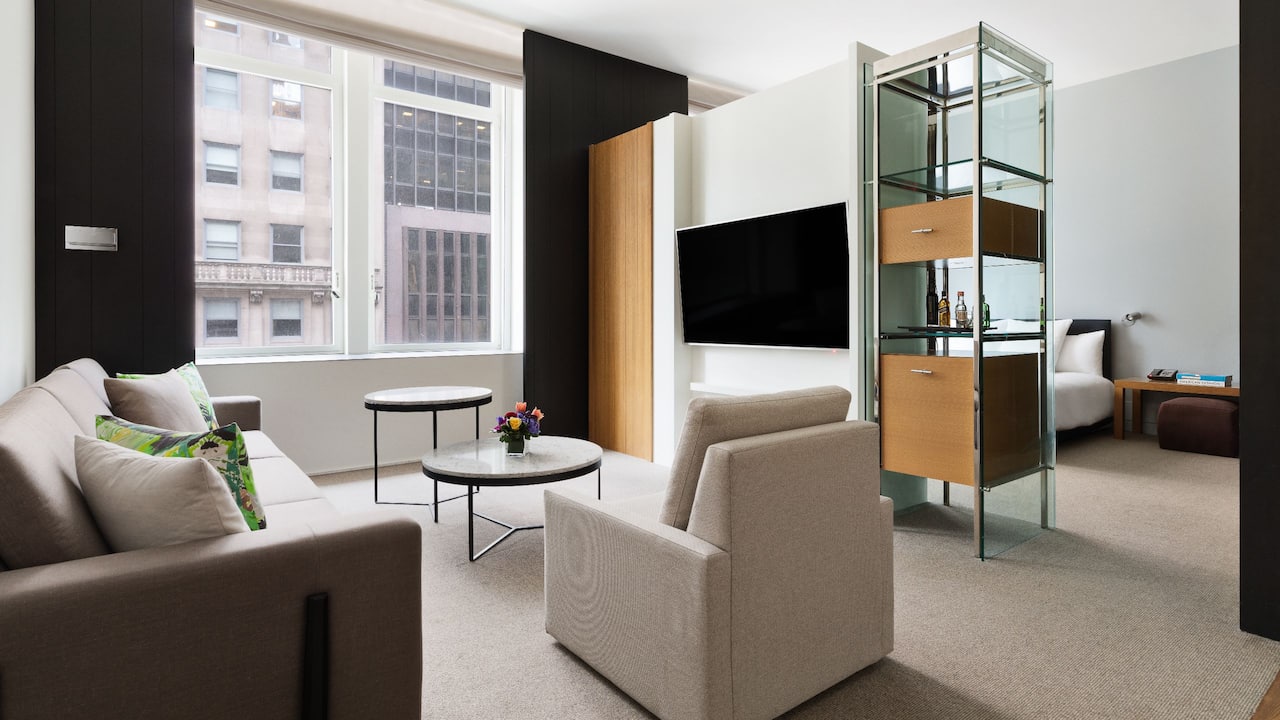 Hotel suite on 5th Avenue in New York City
