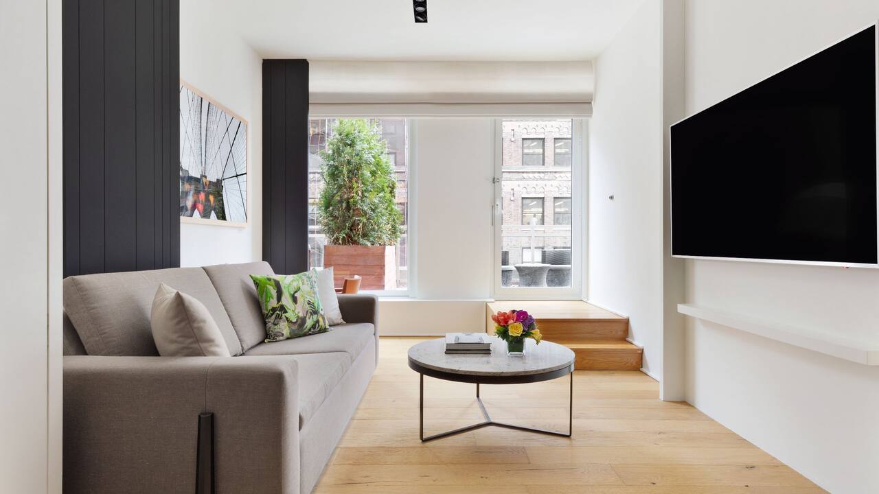 Midtown Manhattan suite at a boutique hotel in NYC