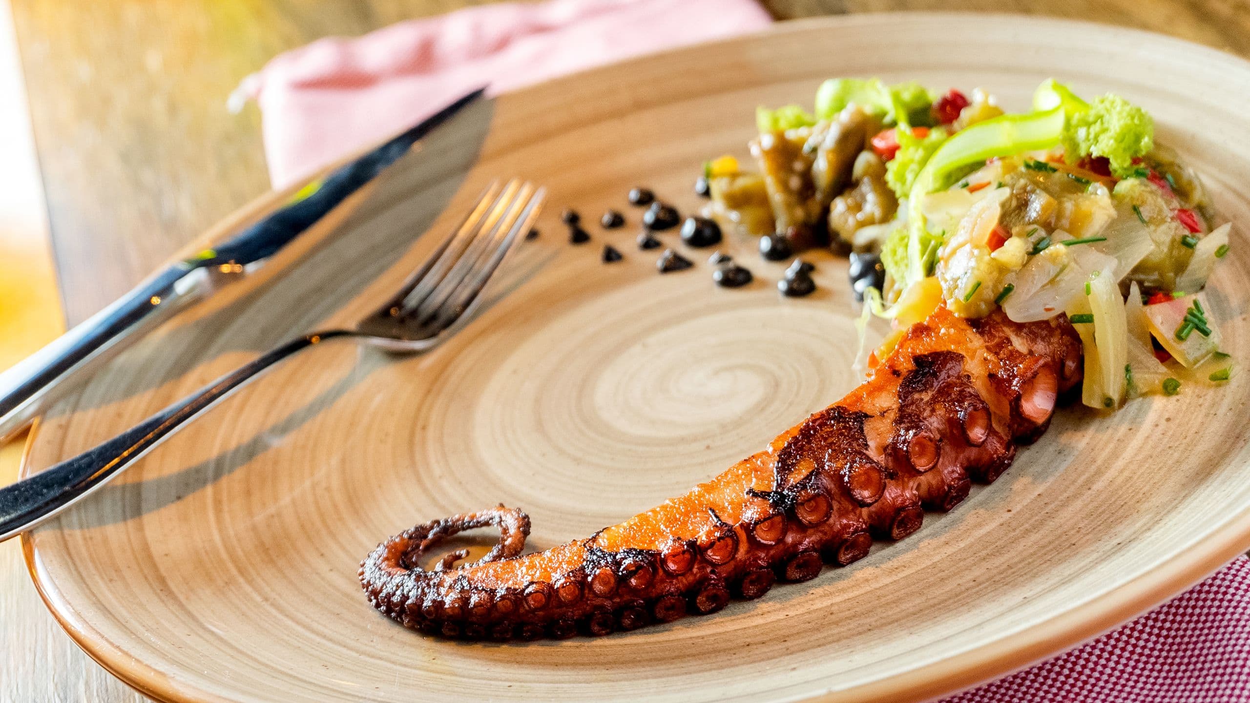 Hyatt Centric Montevideo Dinner Octopus