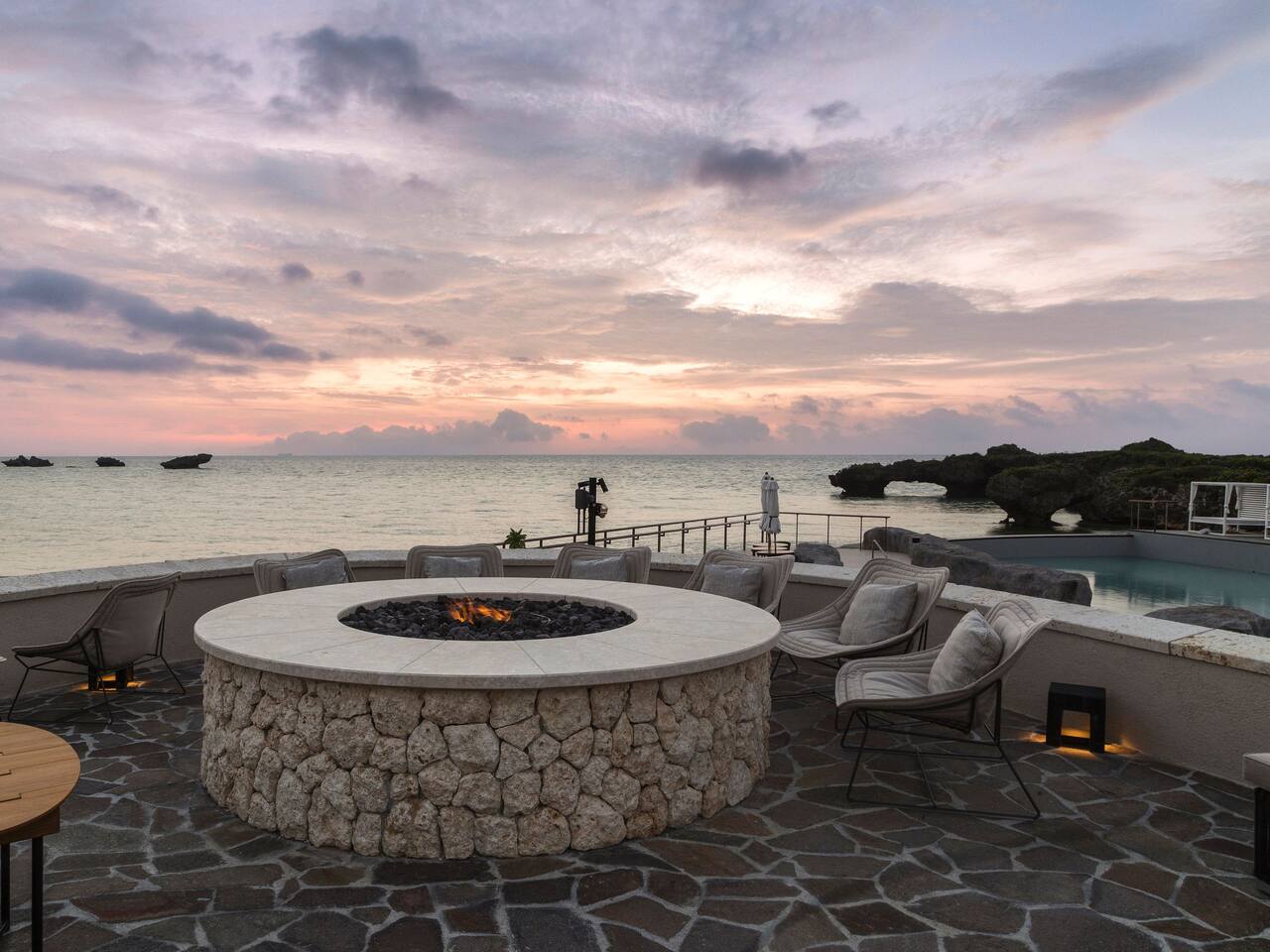 Hyatt Regency Seragaki Island Okinawa Firepit Terrace