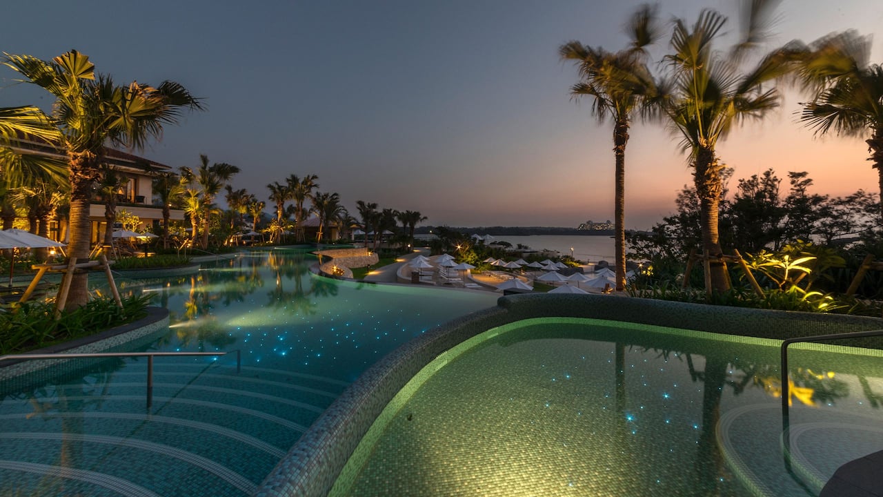 Hyatt Regency Seragaki Island Okinawa Pool-Night