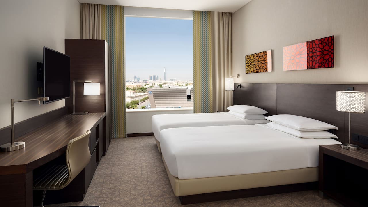 Twin bed room in Hyatt Place Riyadh