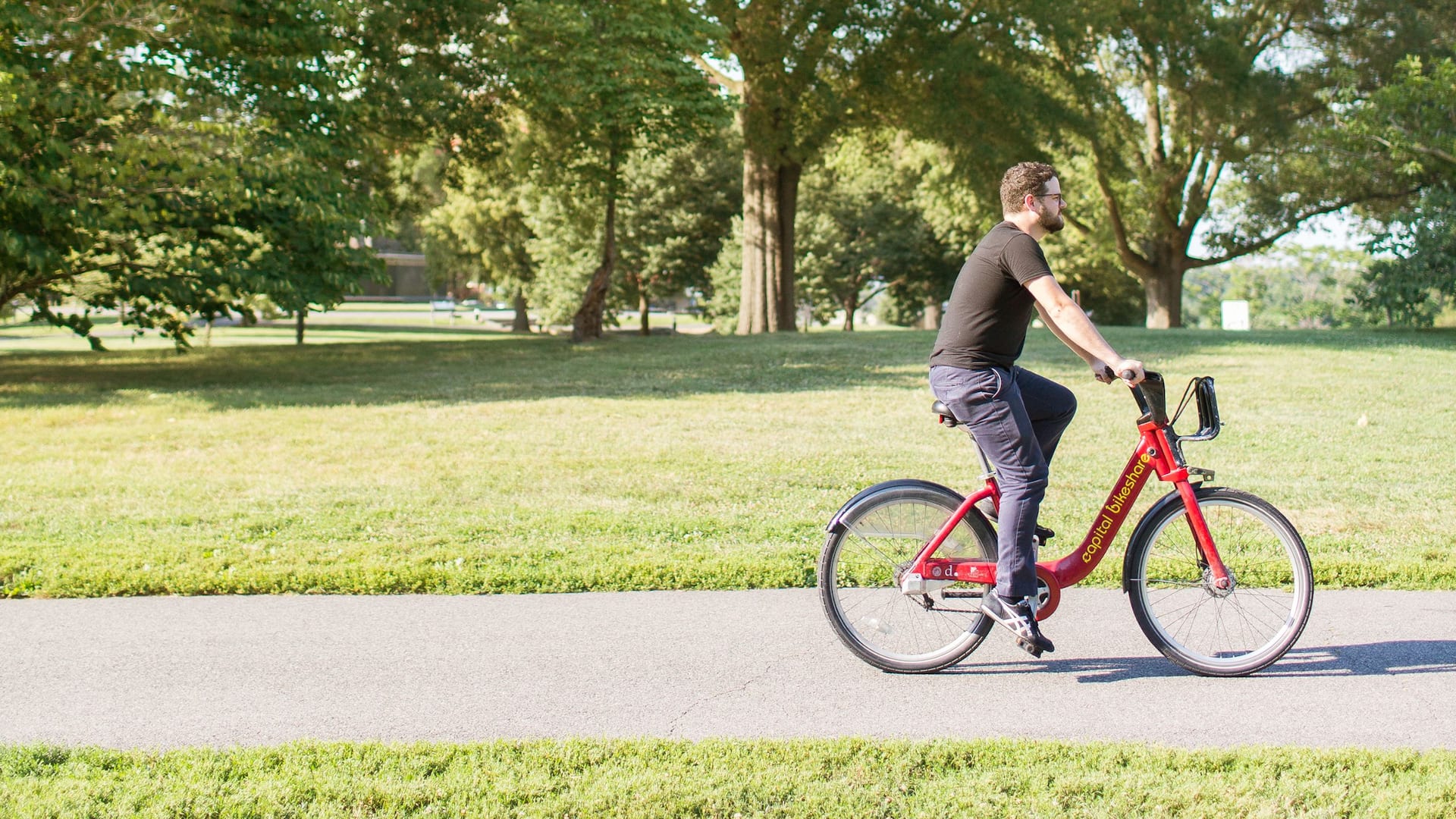Hyatt Centric Arlington Man Biking