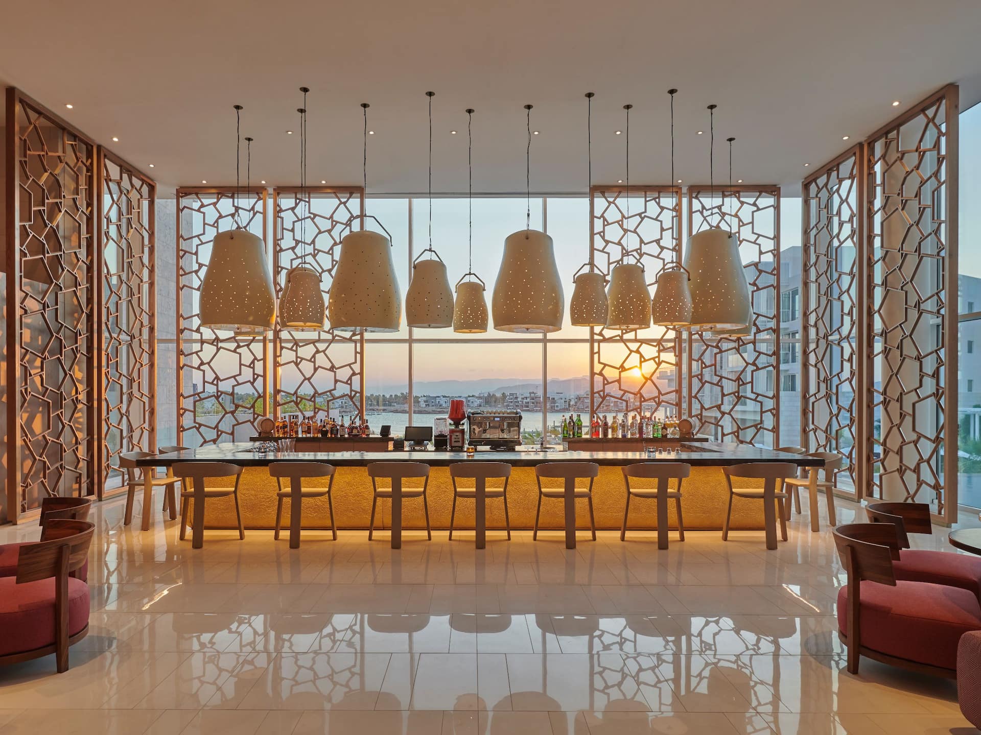Hyatt Regency Aqaba Ayla Vista Lounge and Bar Sunset
